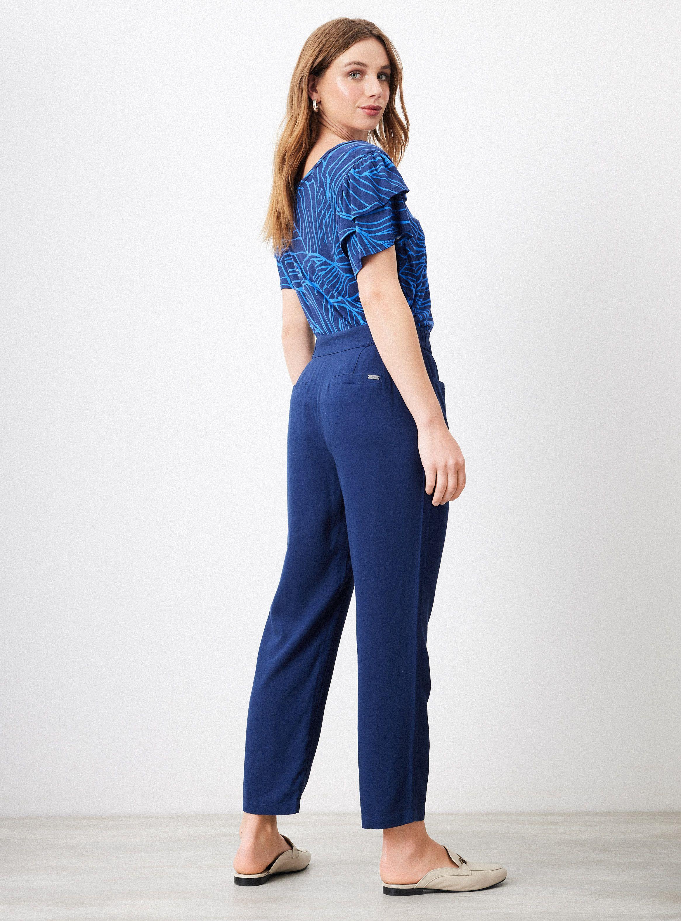 Pantalón Capri con Lino-5