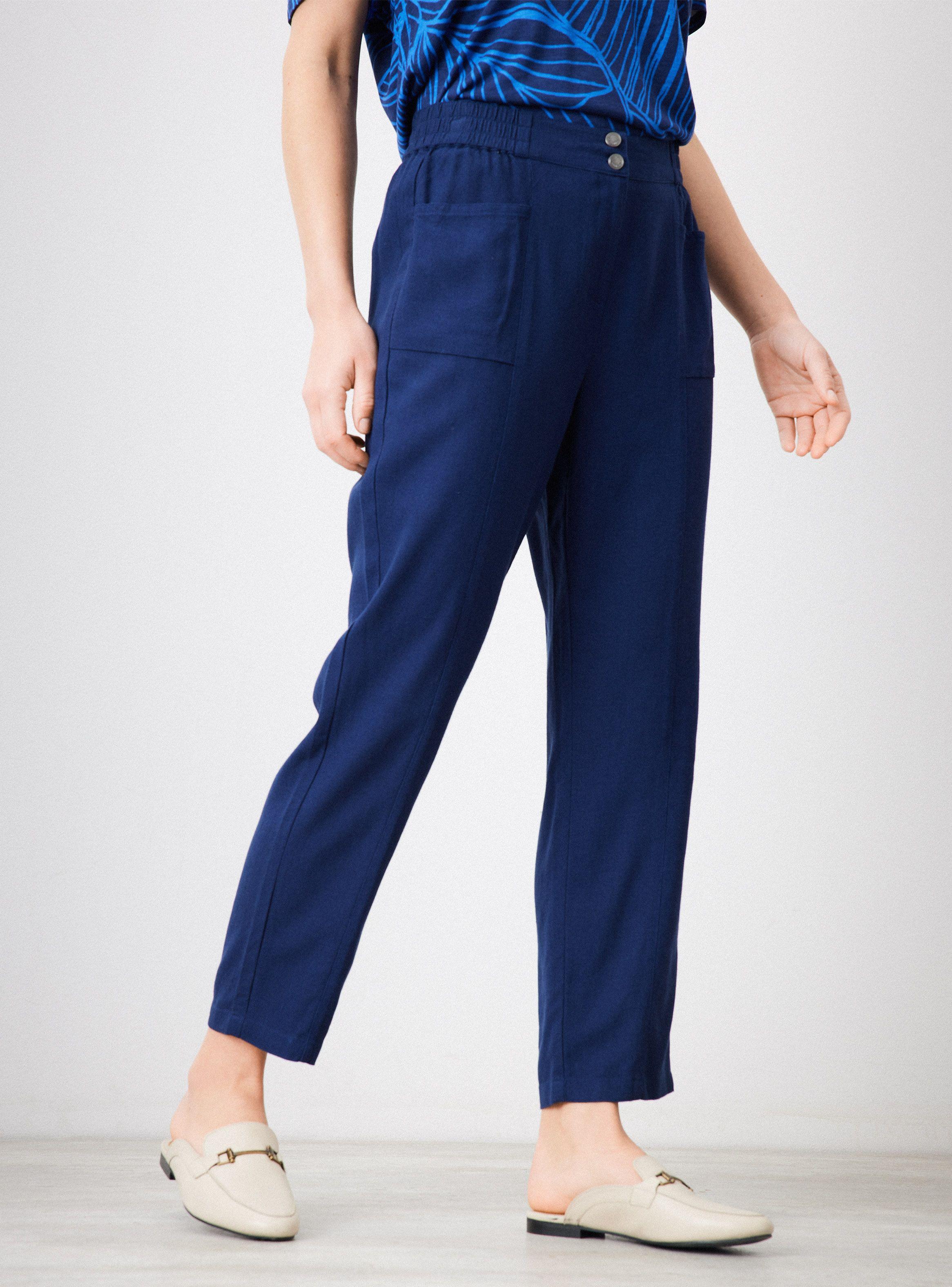 Pantalón Capri con Lino-0