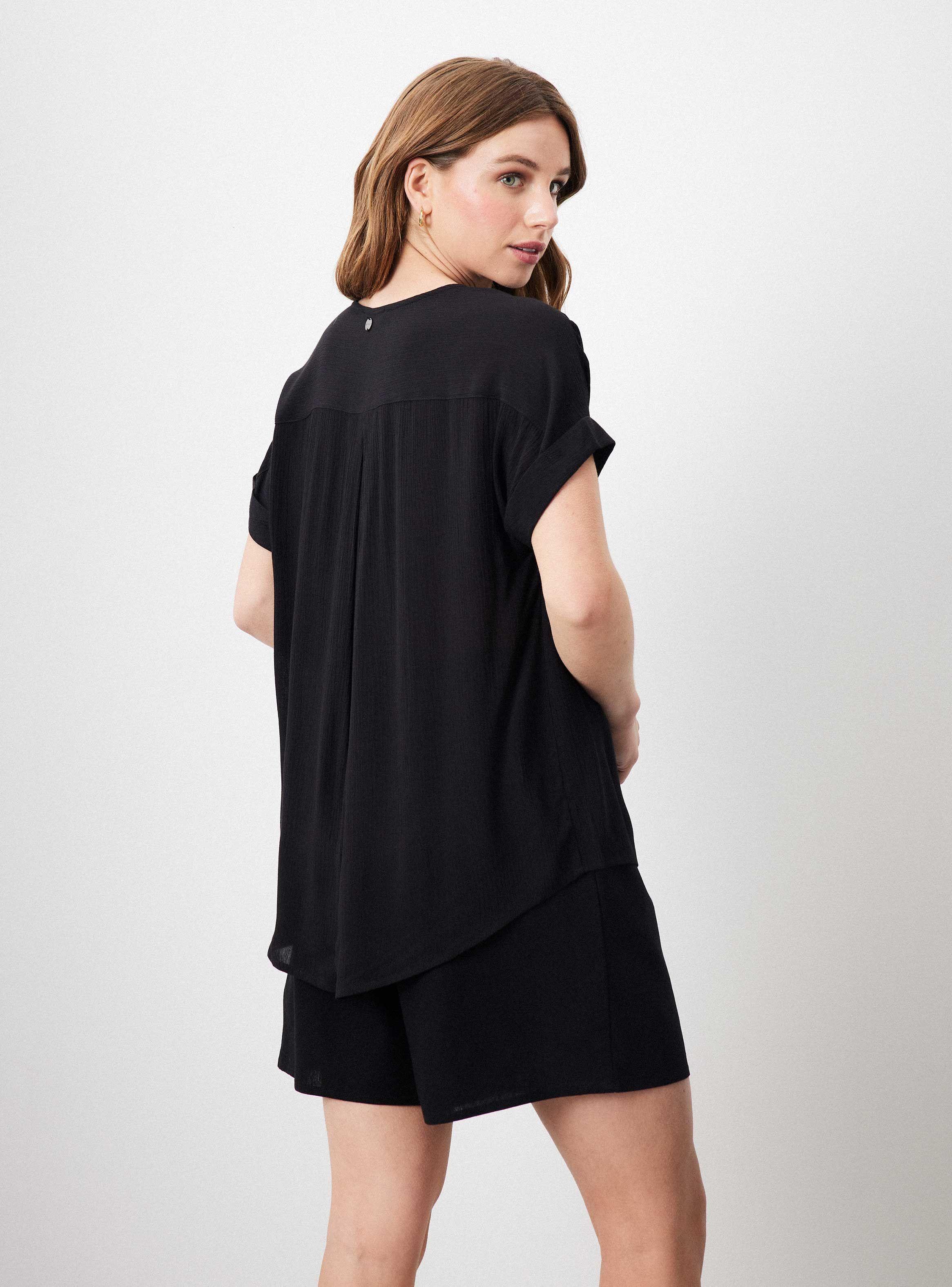 Blusa Holgada con Pinza en Delantero-1