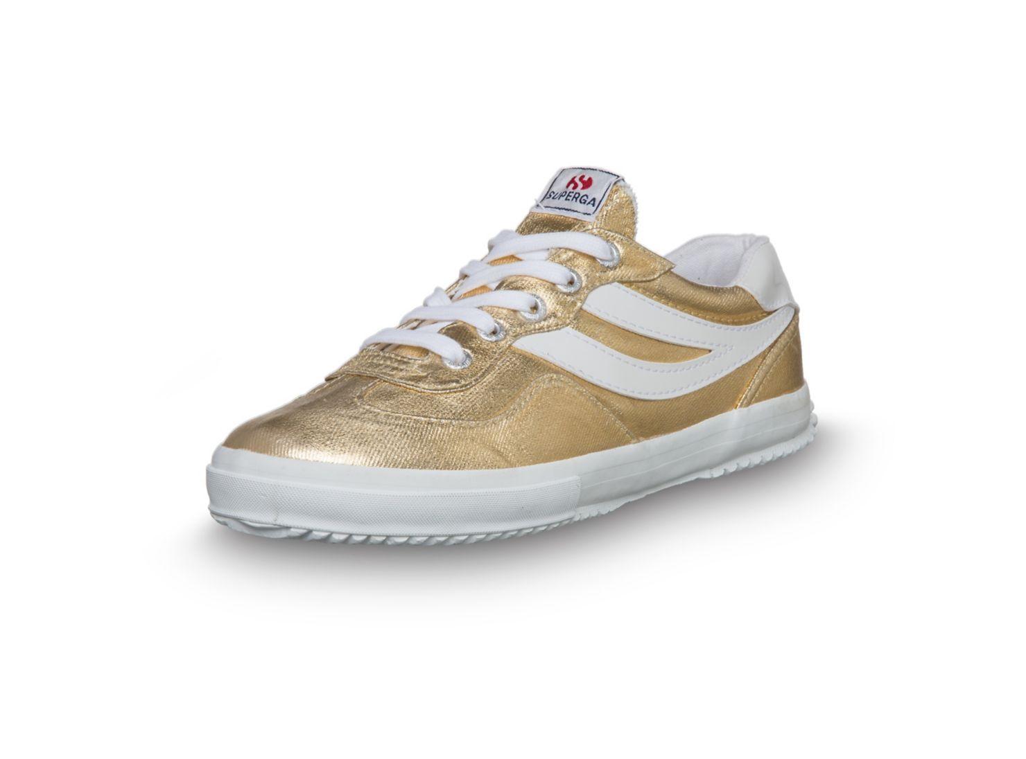 Zapatilla Mujer Superga Oro-1