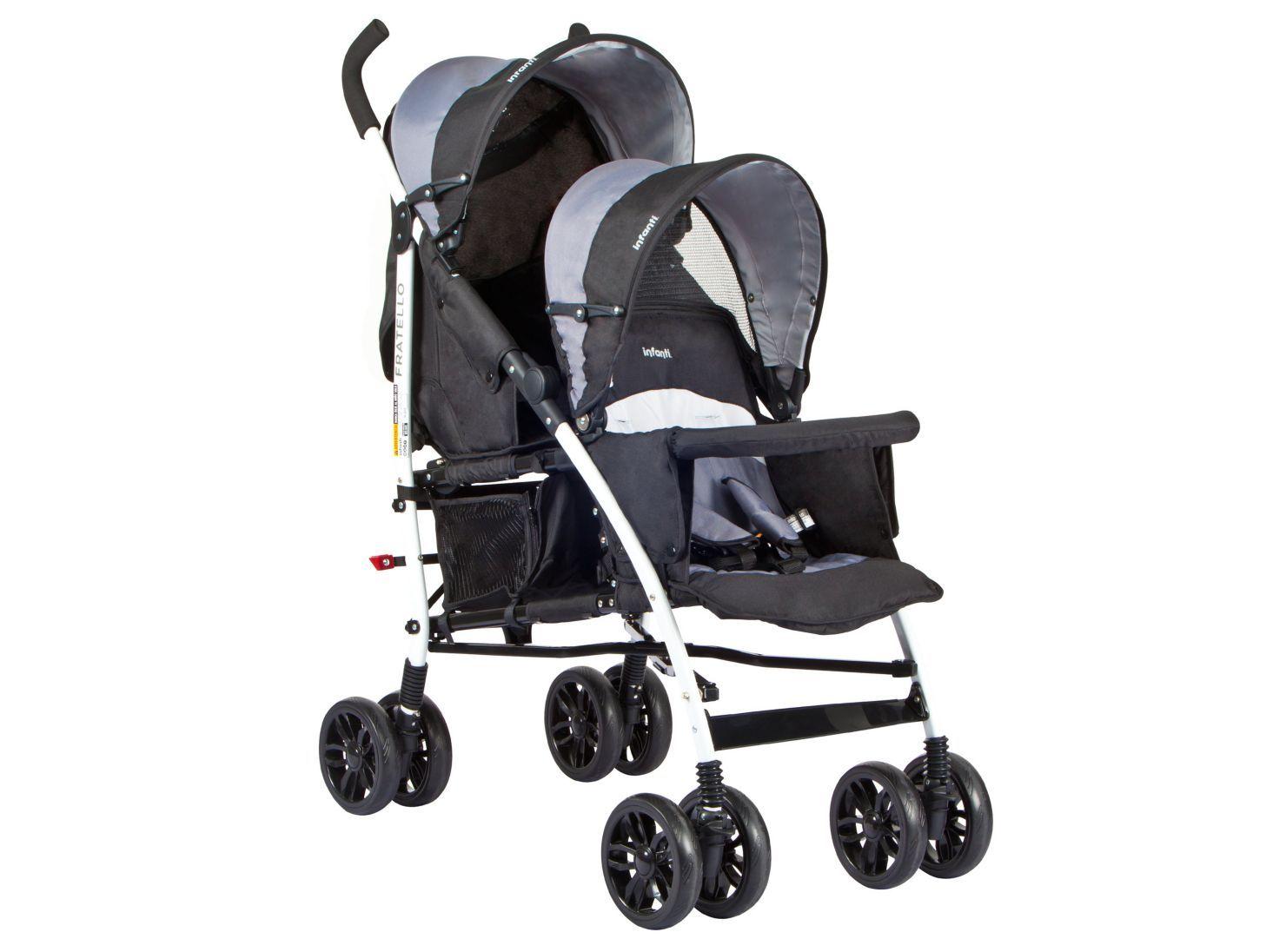 Coche Infanti Dúo Fratello YD300 GR/BL-1