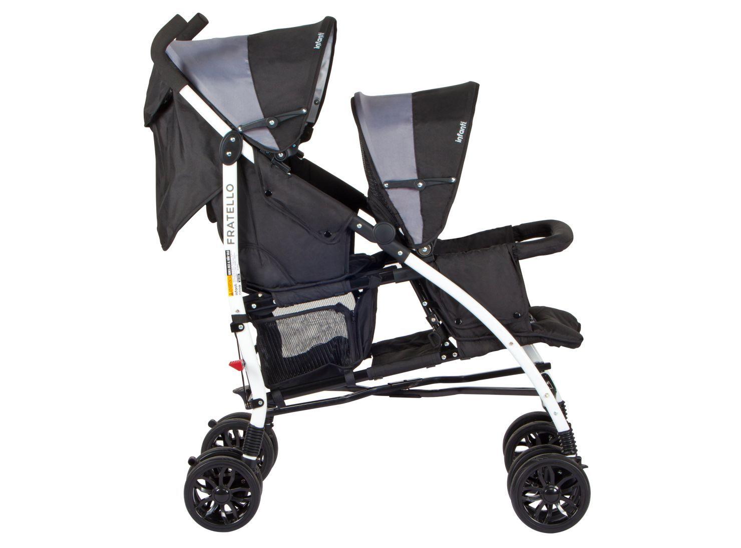 Coche Infanti Dúo Fratello YD300 GR/BL-2