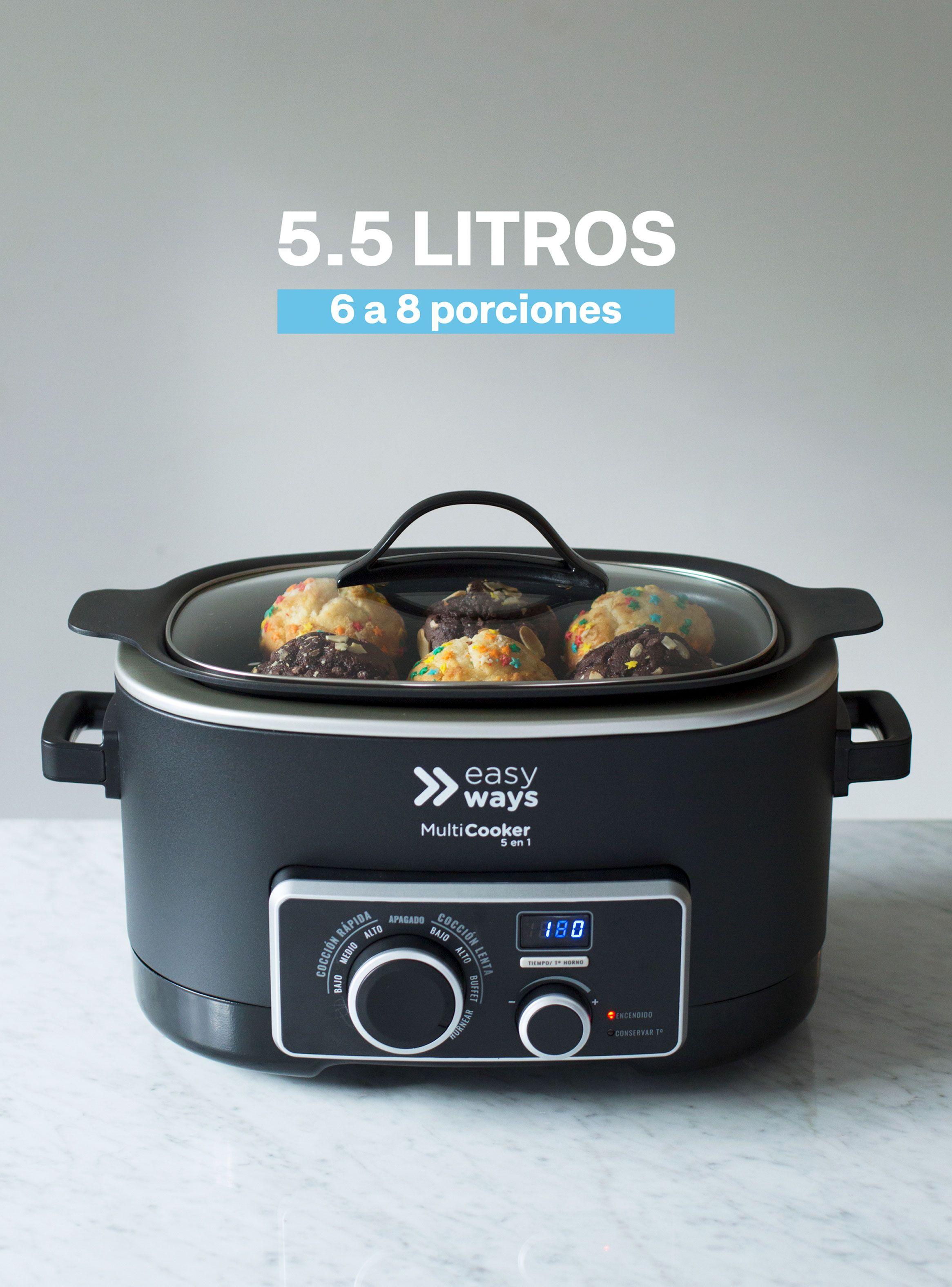 Olla de Cocción MultiCooker 5 en 1 de 5.5 Litros-2
