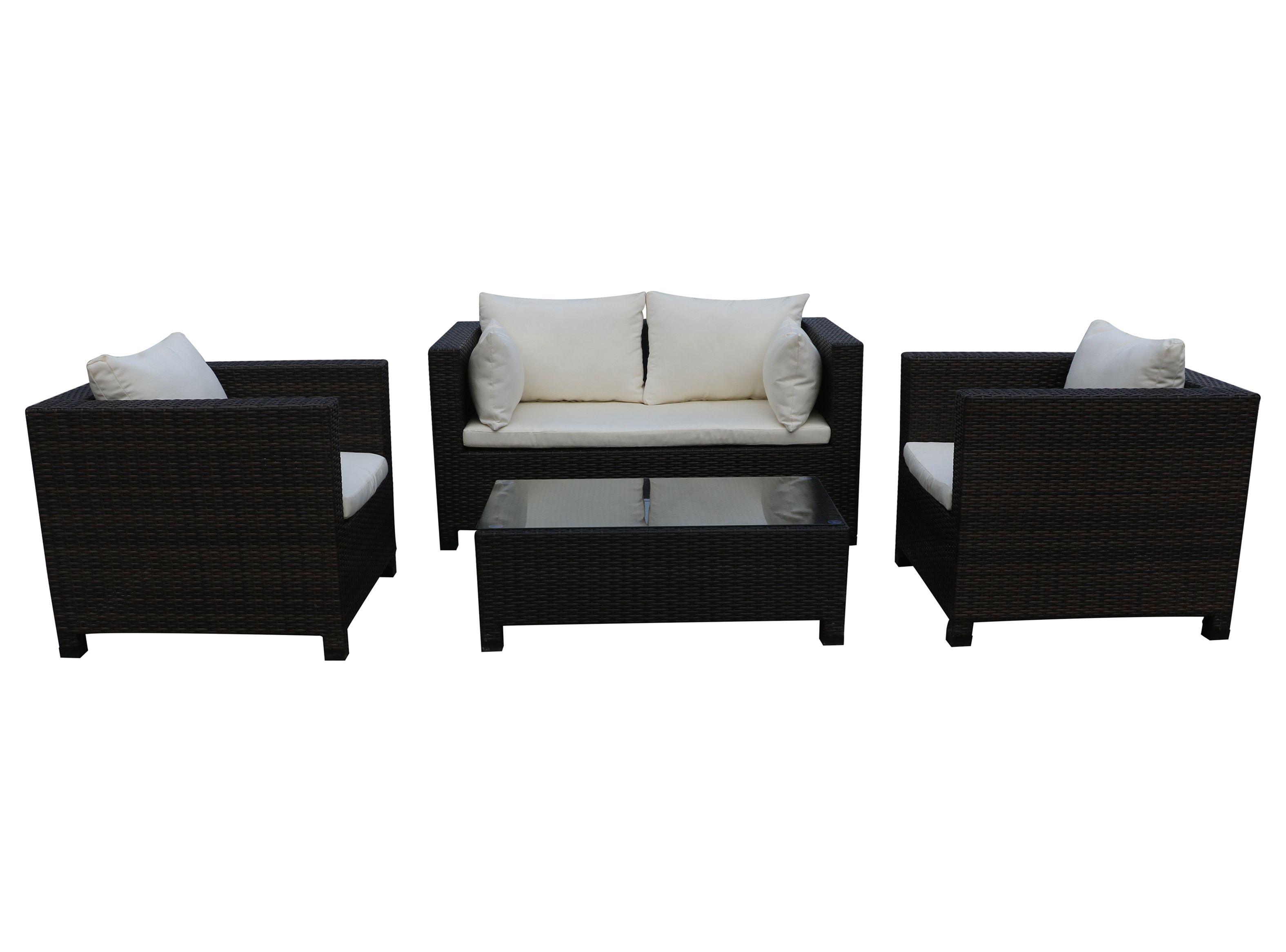 Juego Terraza Brisbane 2C + 2 Sillones + Mesa Attimo-0