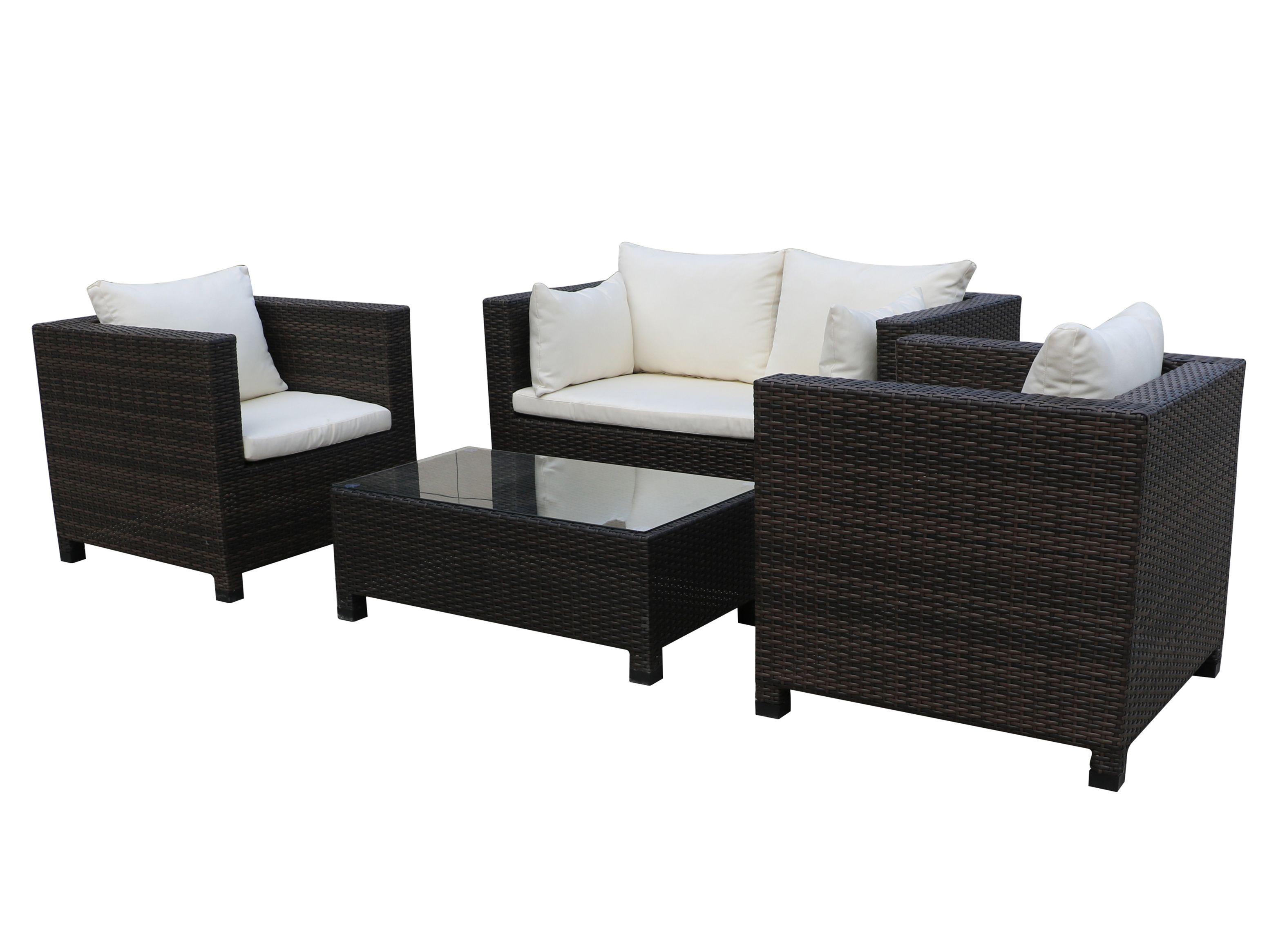 Juego Terraza Brisbane 2C + 2 Sillones + Mesa Attimo-4