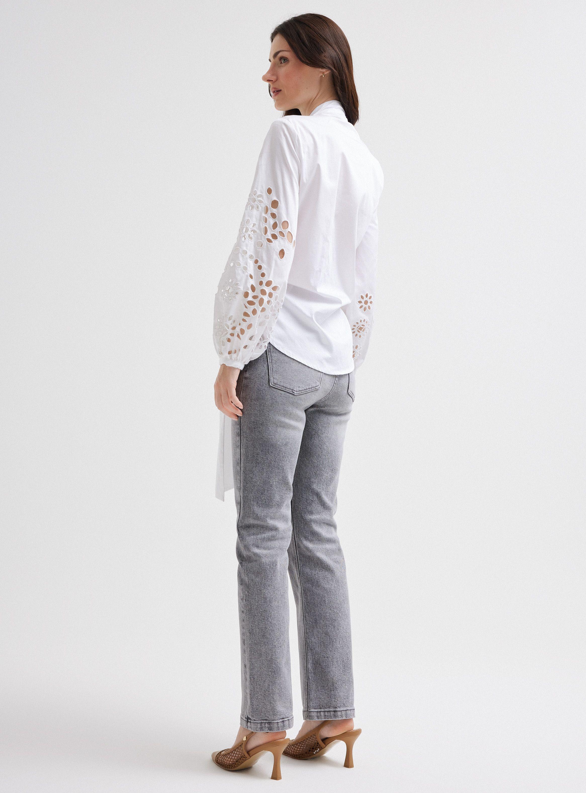 Blusa Manga Globo Broderie-5