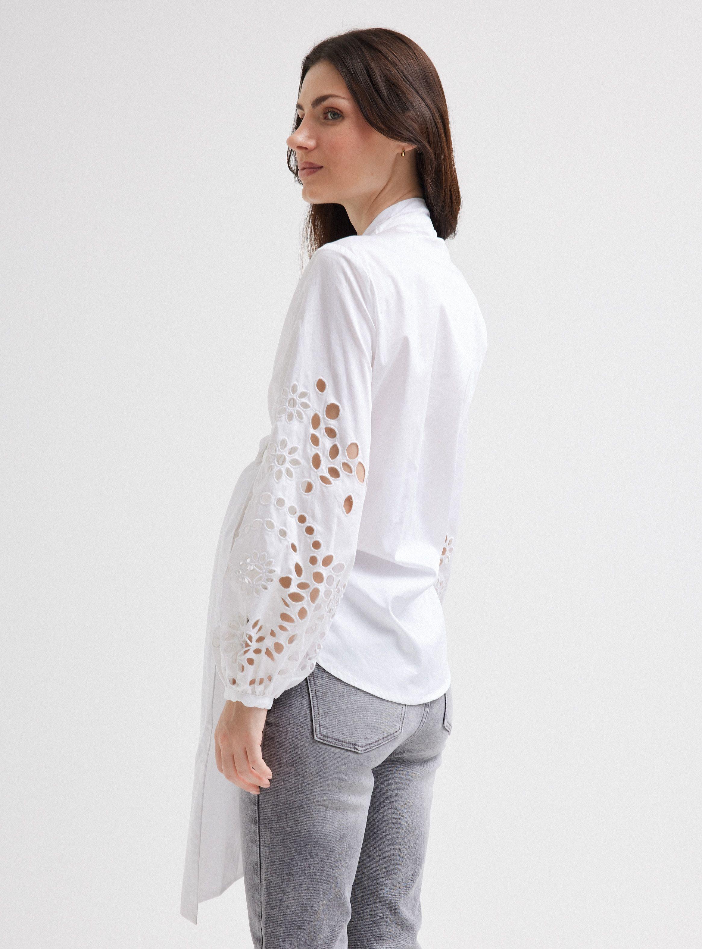 Blusa Manga Globo Broderie-1