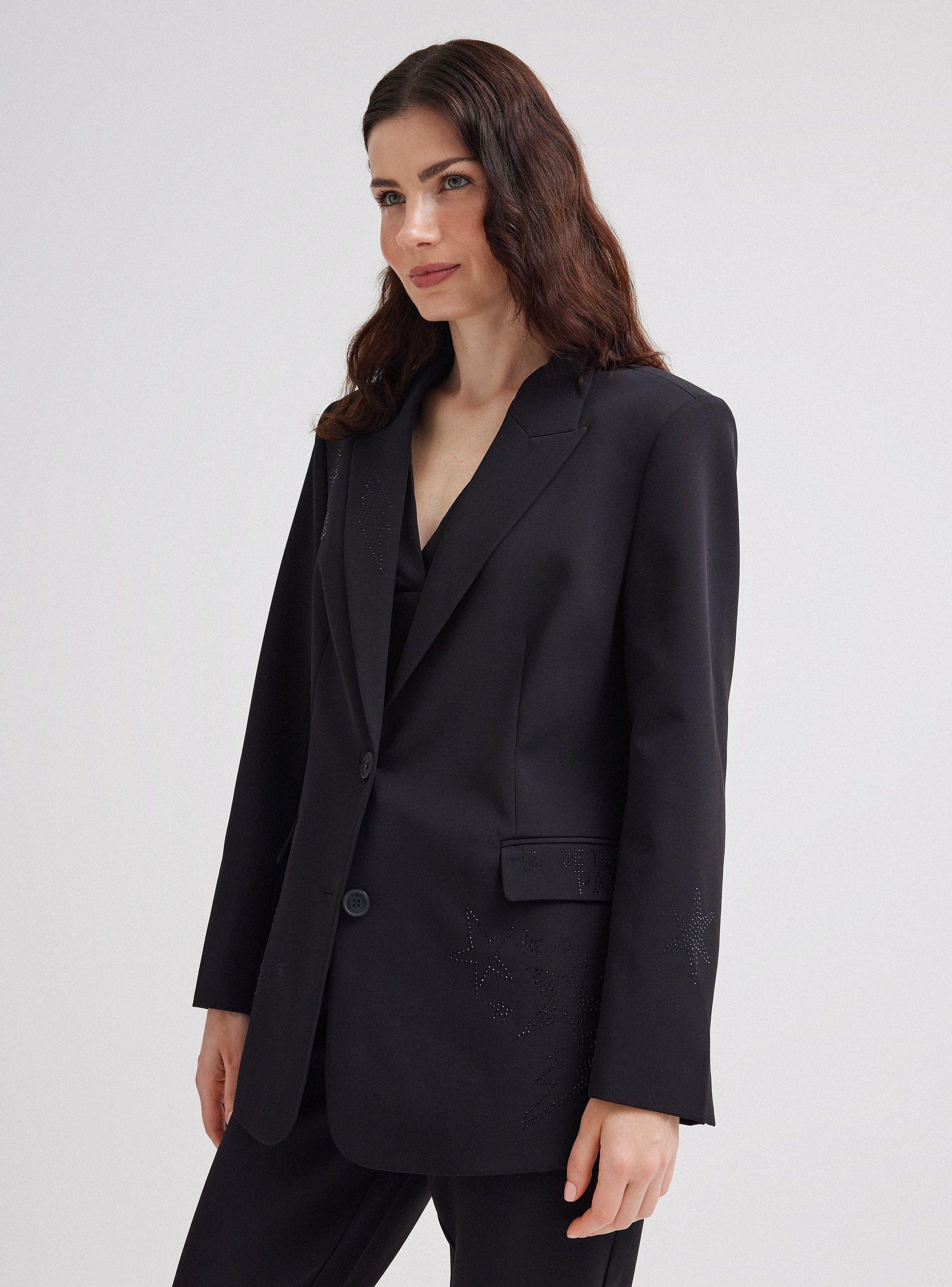 Blazer Aplicación Brillos-0
