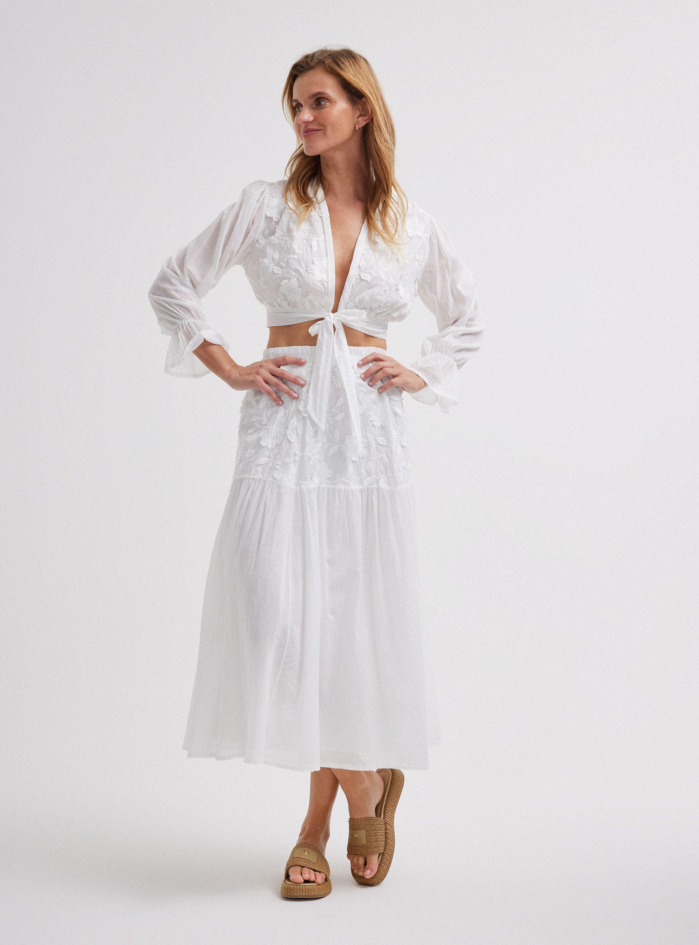 Blusa Crop Cierre Nudo Hecha en Italia-4