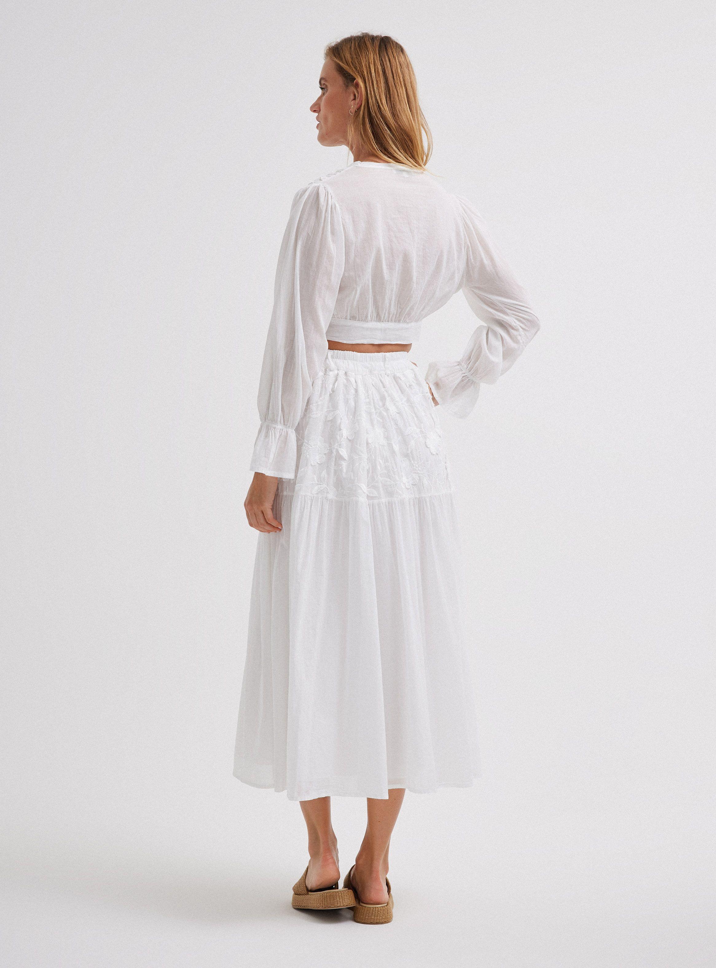 Blusa Crop Cierre Nudo Hecha en Italia-5