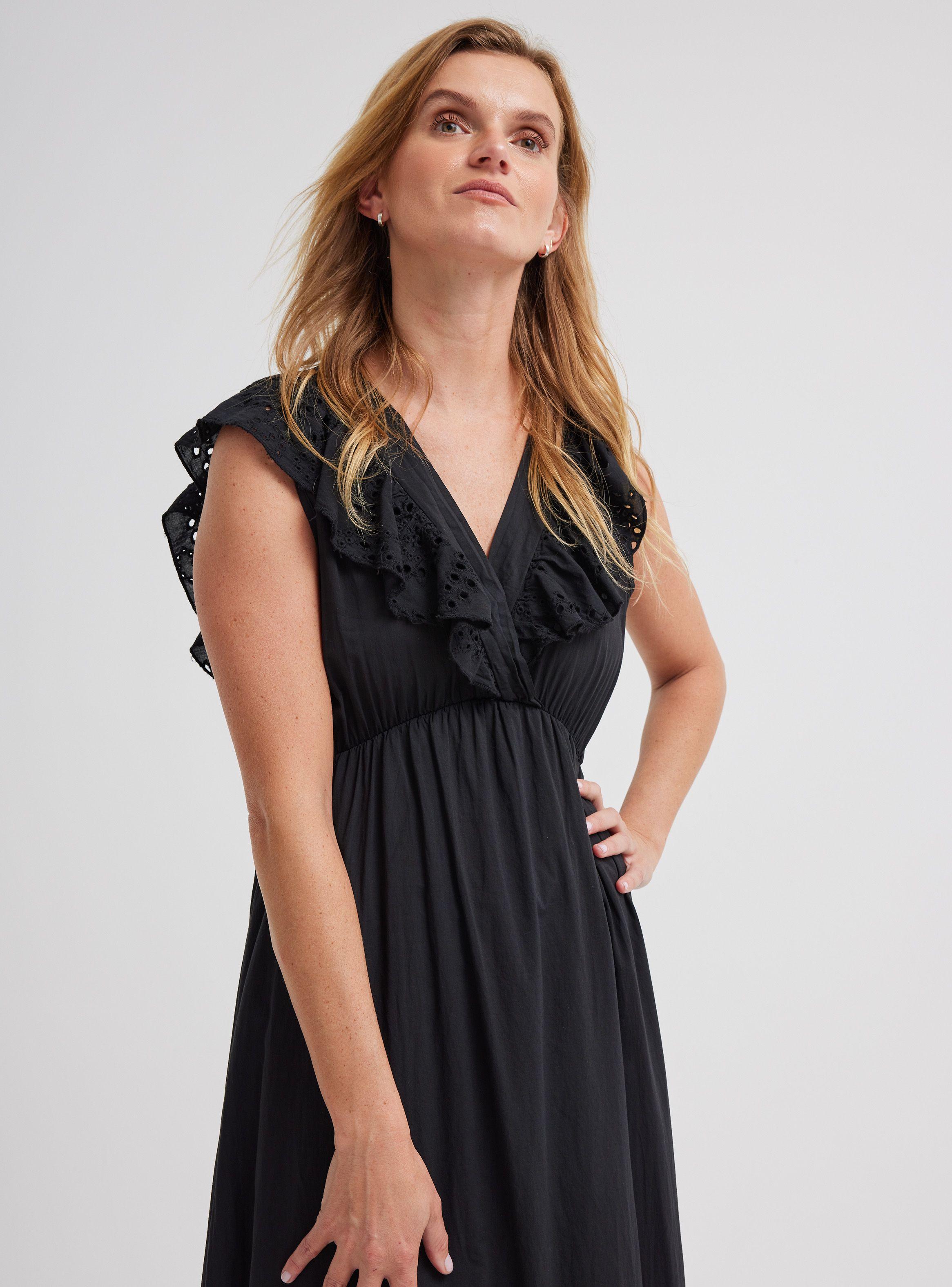 Vestido Largo Broderie Floral Hecho en Italia-2