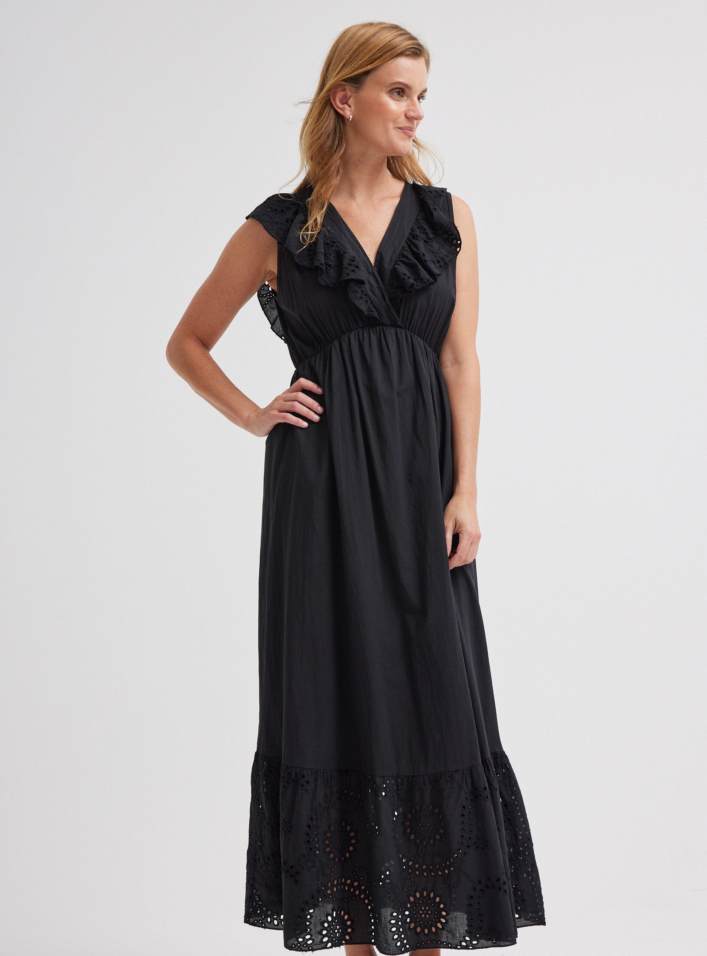 Vestido Largo Broderie Floral Hecho en Italia-0