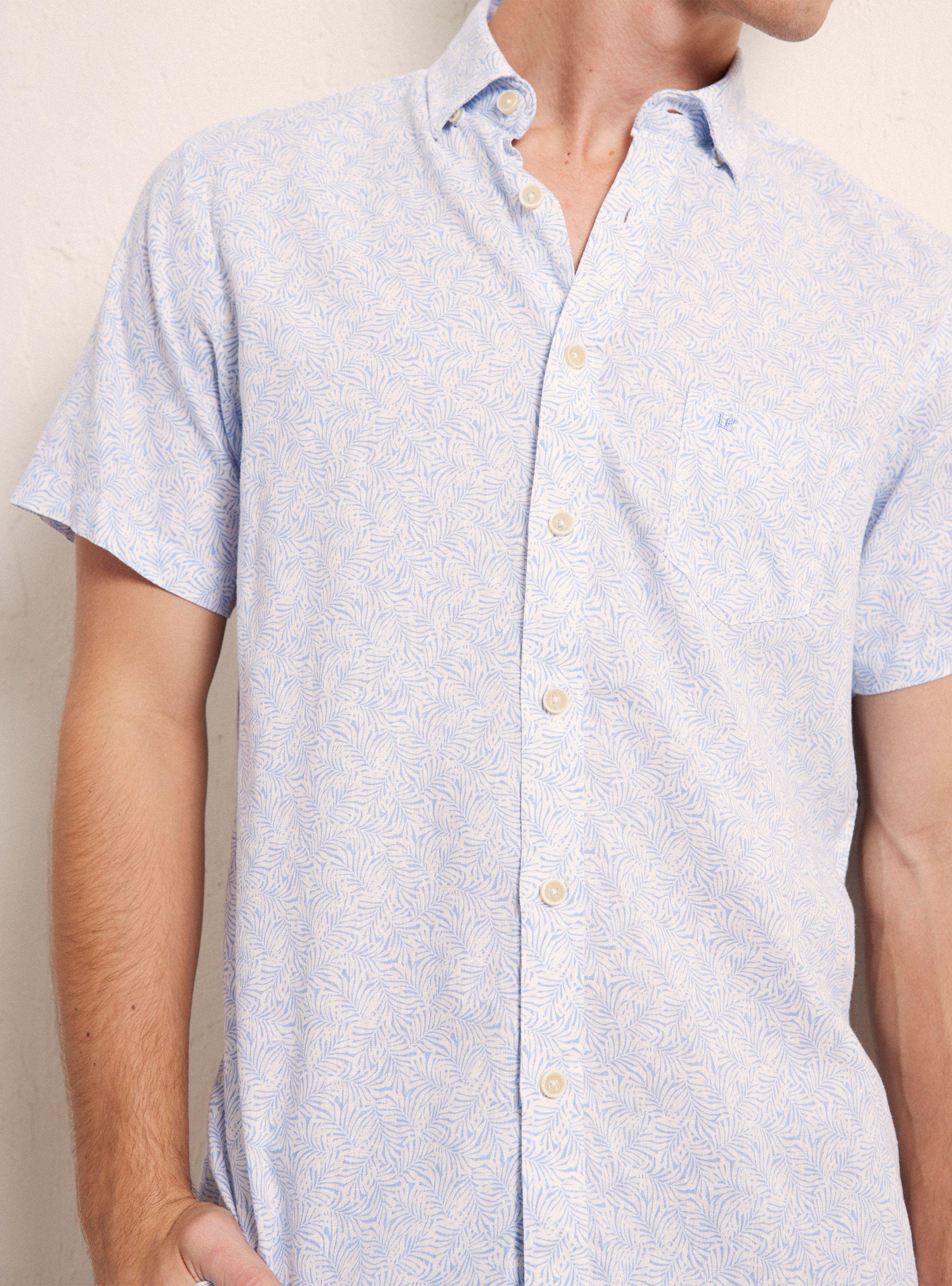 Camisa Manga Corta Hoja Tropical-3