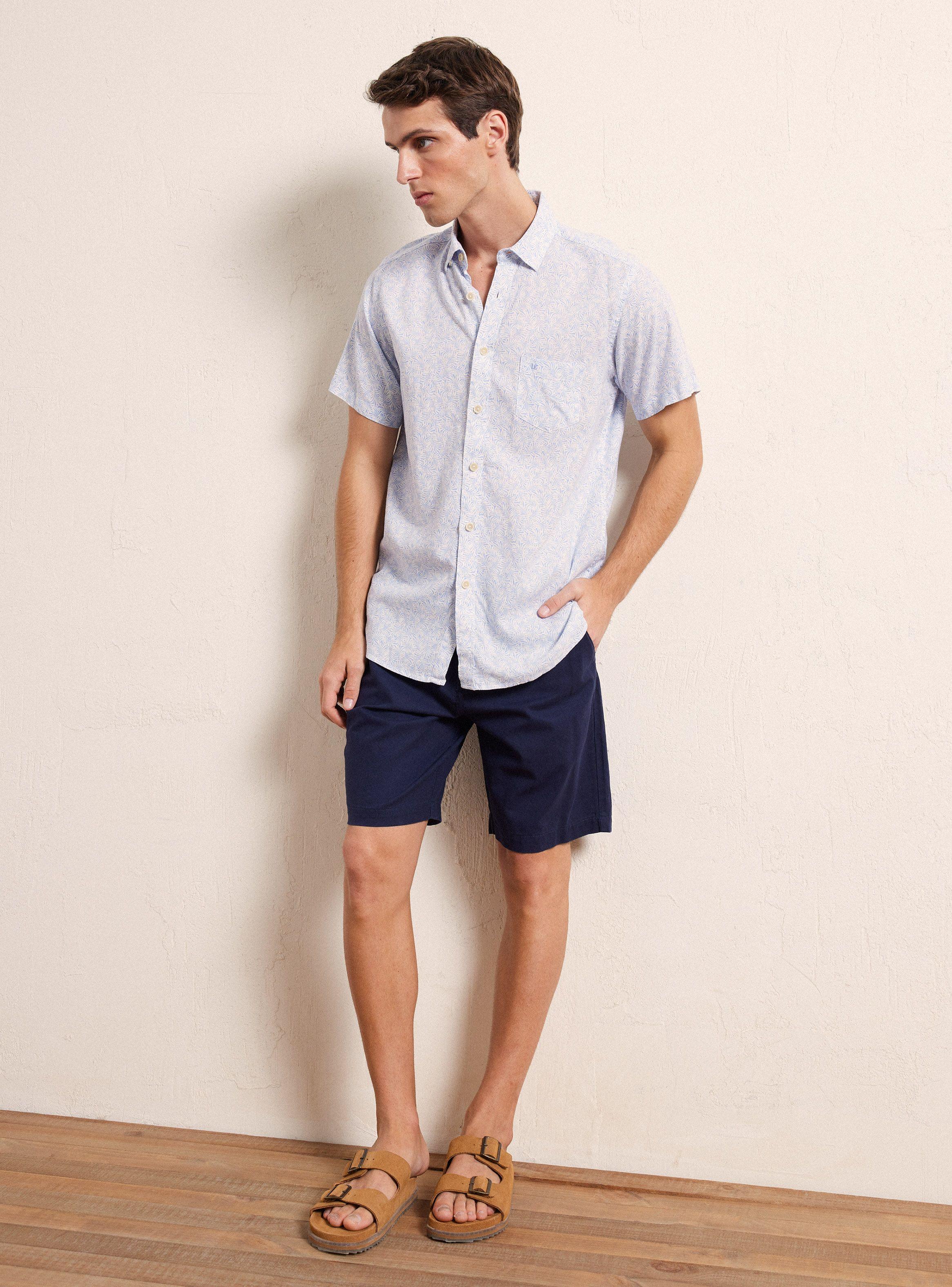 Camisa Manga Corta Hoja Tropical-4