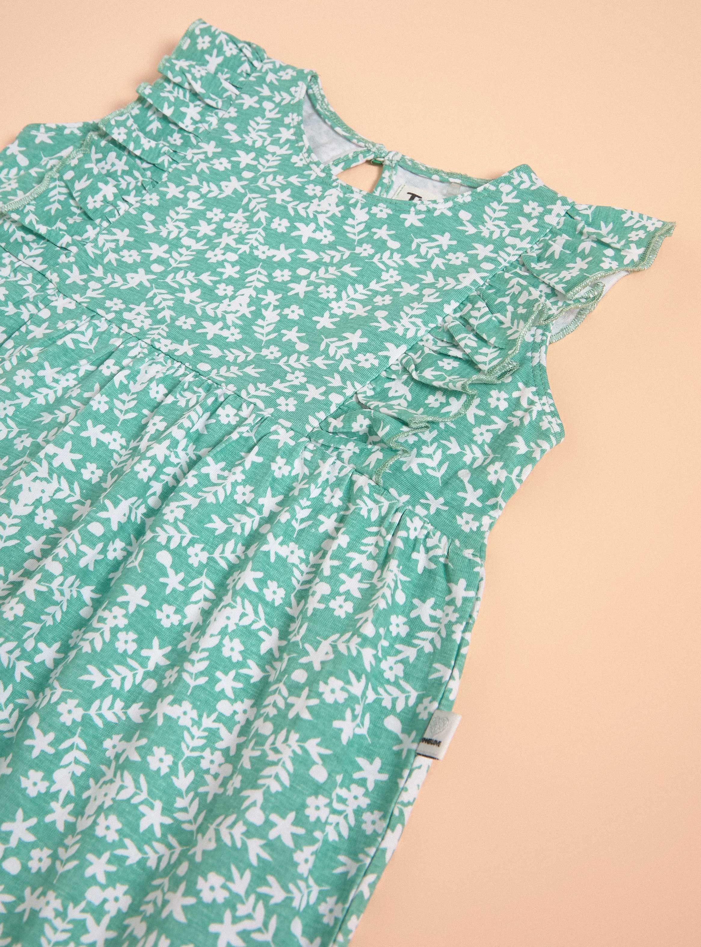 Vestido Estampado con Vuelos en las Mangas-2