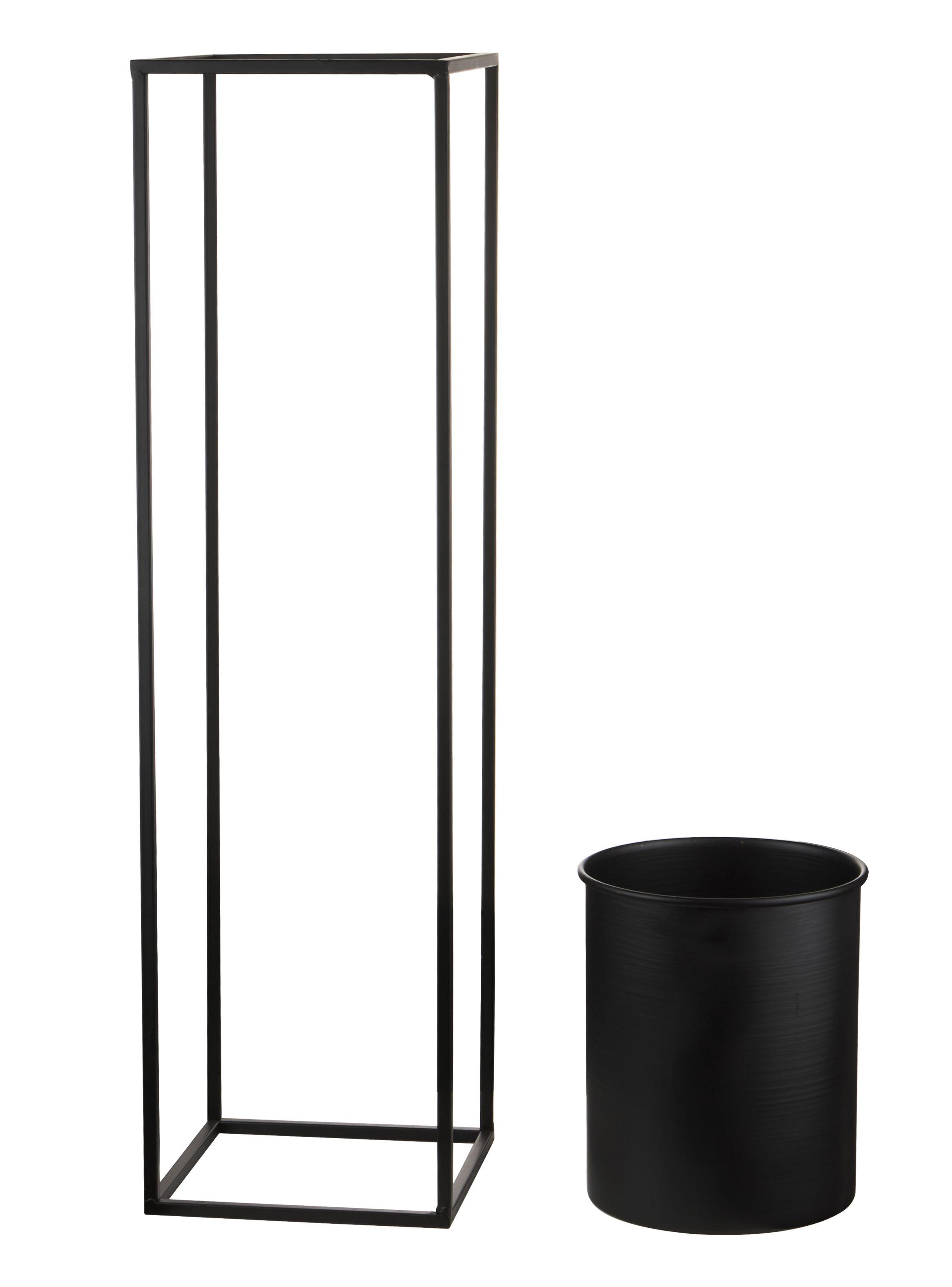 Porta Planta Negro 67 cm-2