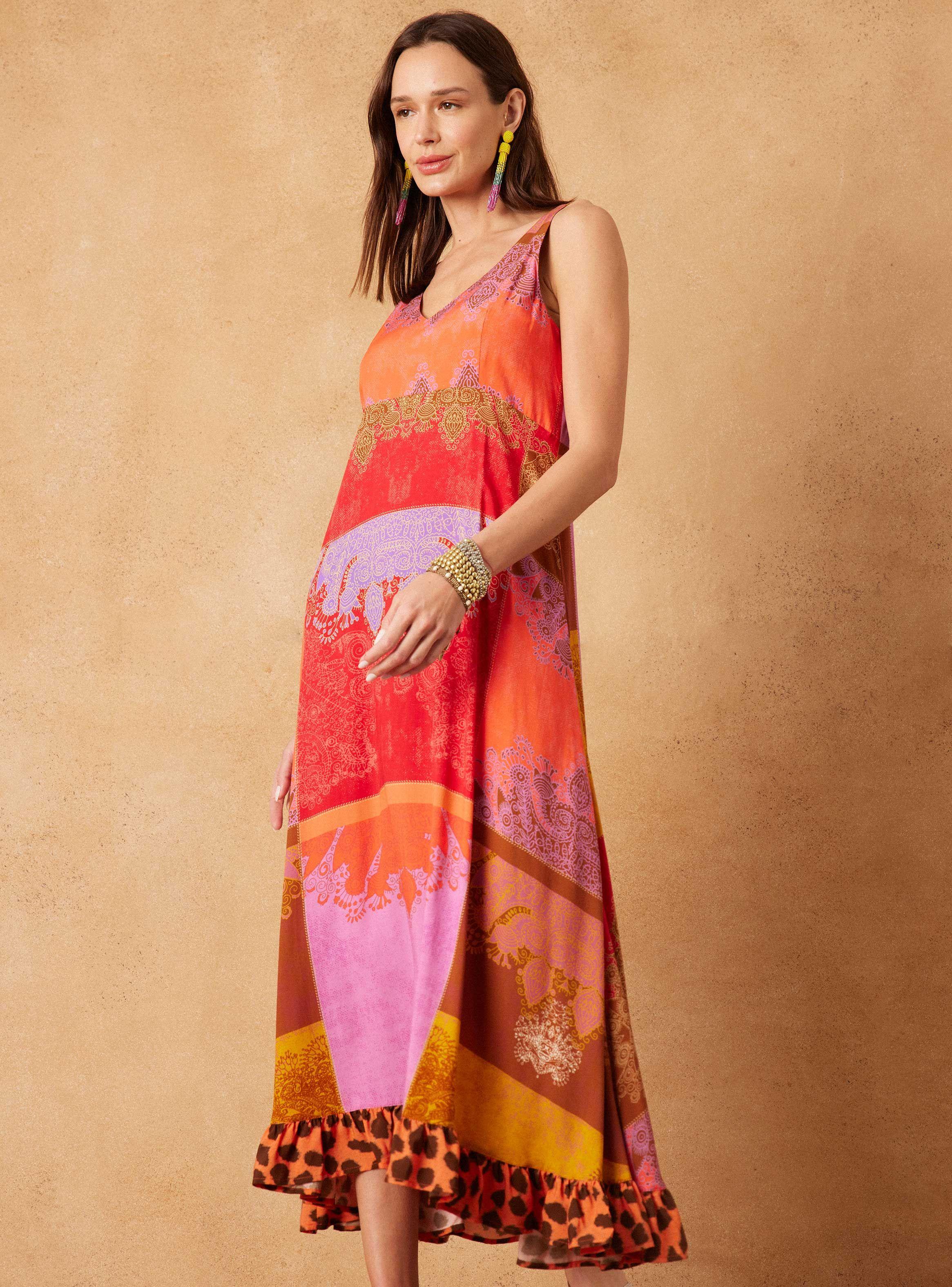 Vestido Estampado Vuelo-0