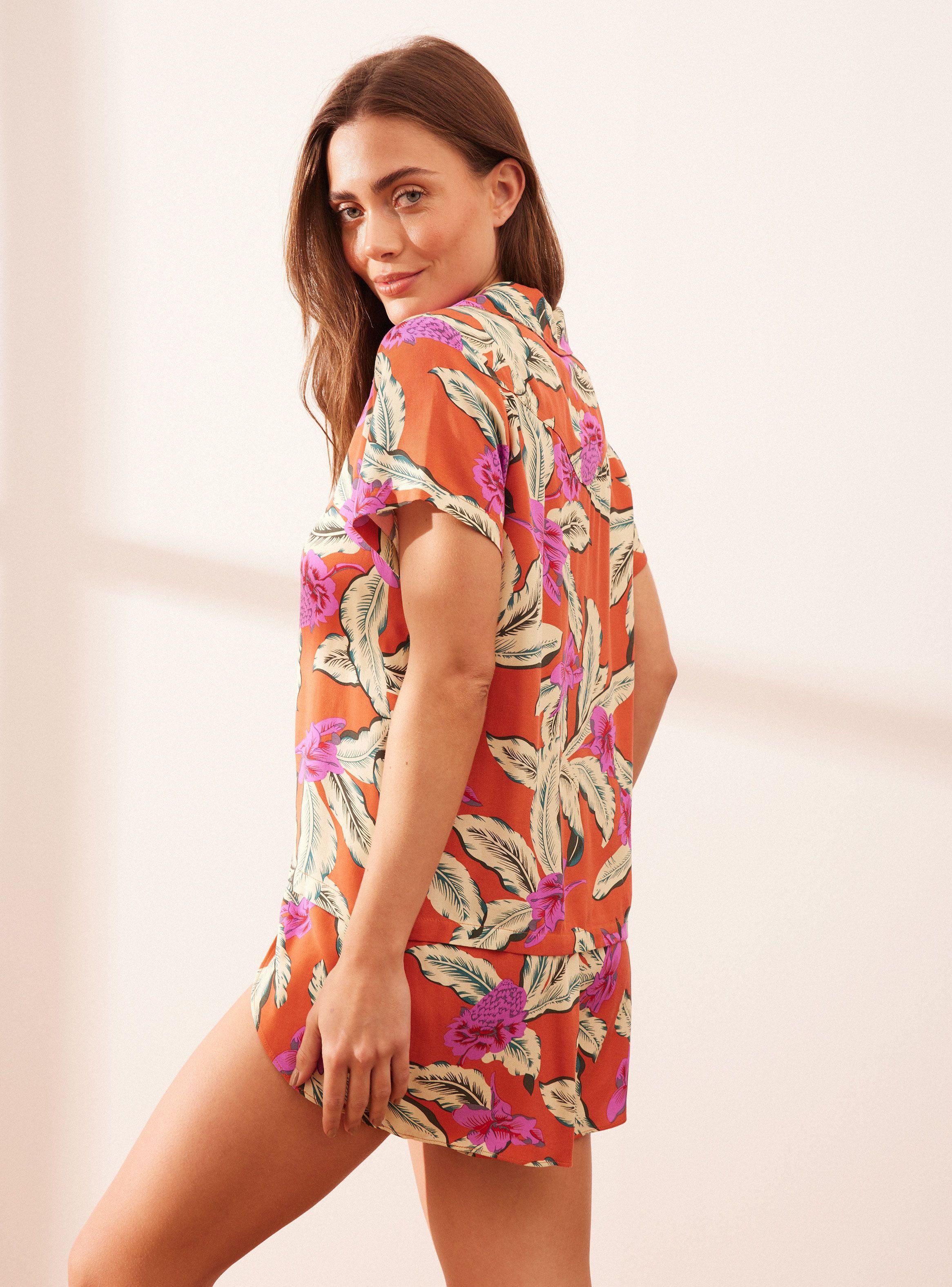 Pijama Camisa y Short Full Print-1