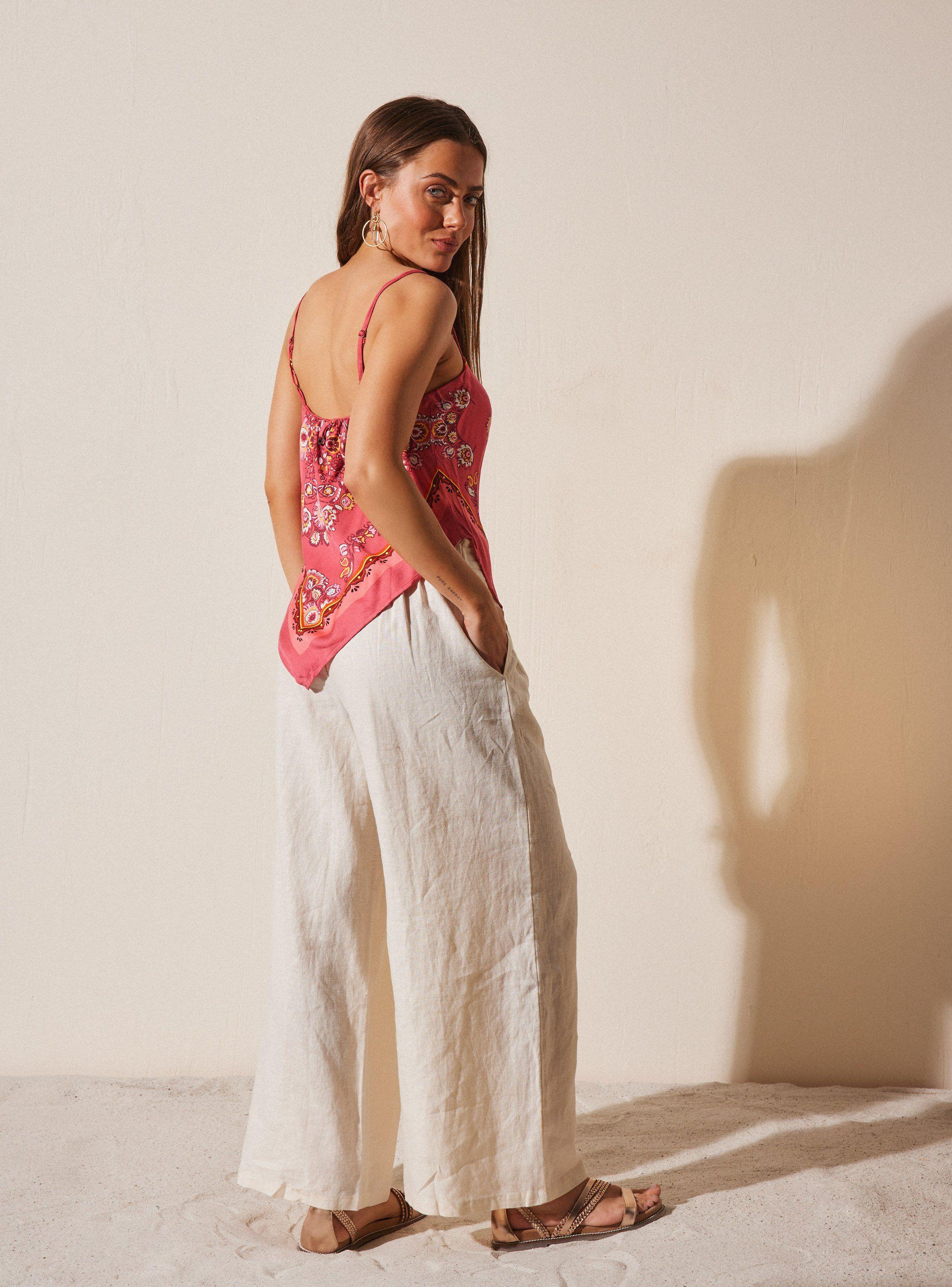 Blusa Estampado con Terminación en Punta Ruedo-5