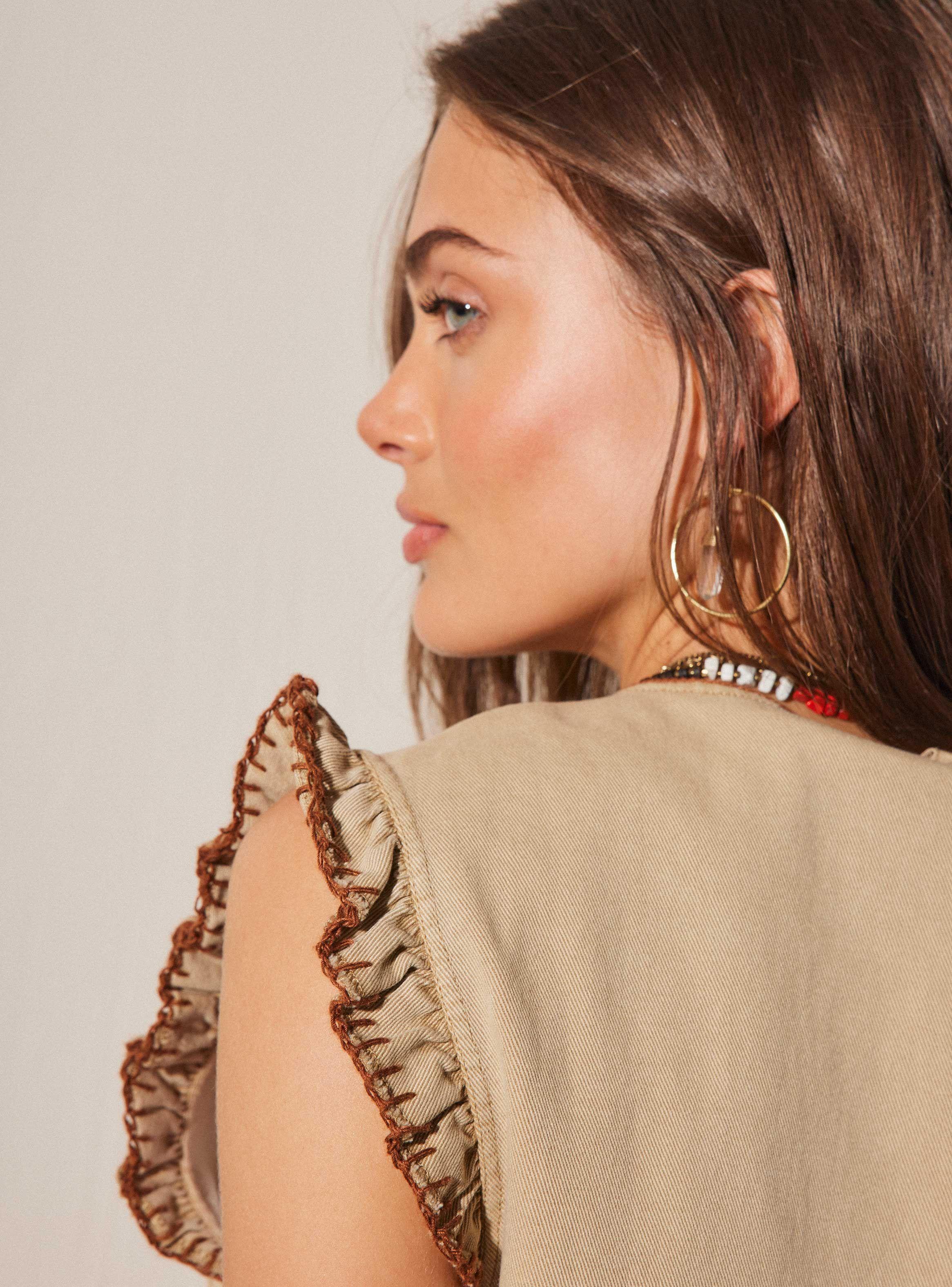 Chaqueta Teñido en Prenda con Hilos en Contratono-3