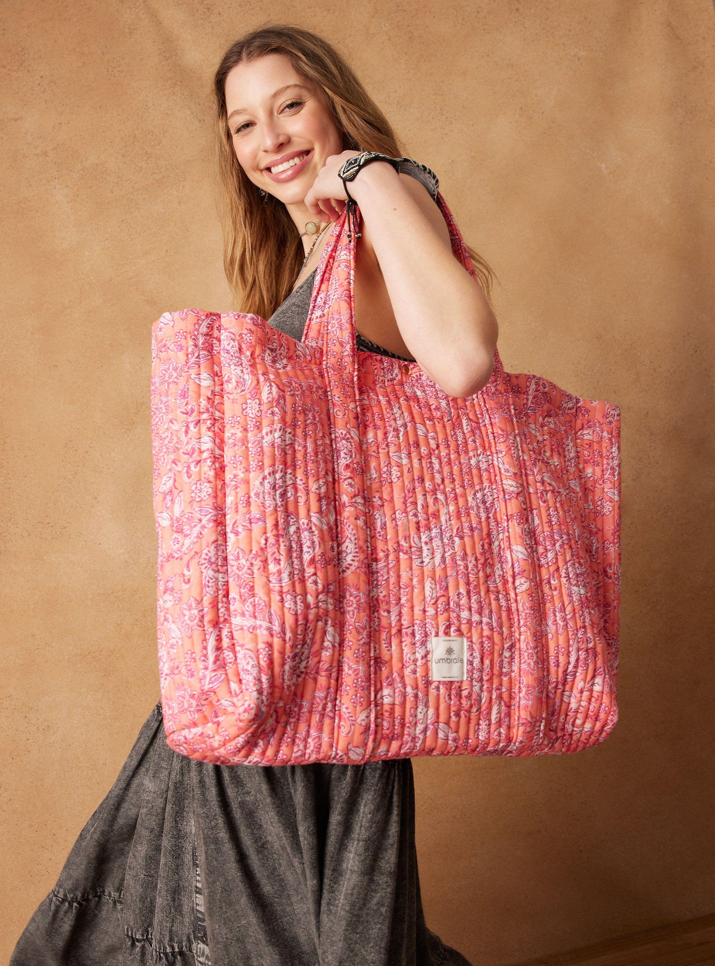 Bolso de Playa Tote Quilt Estampada-0