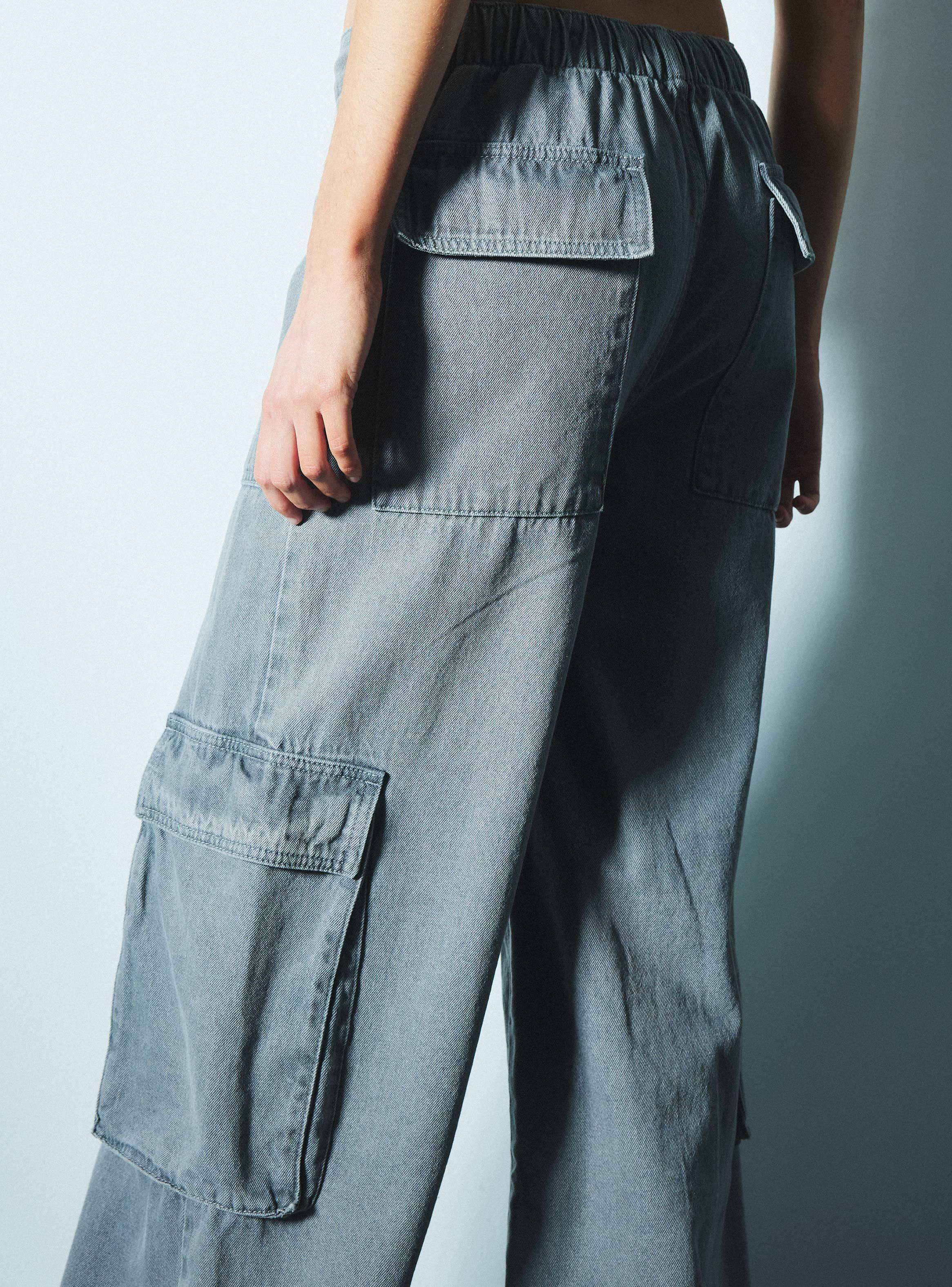 Jeans Bolsillos Costado Cargo-3