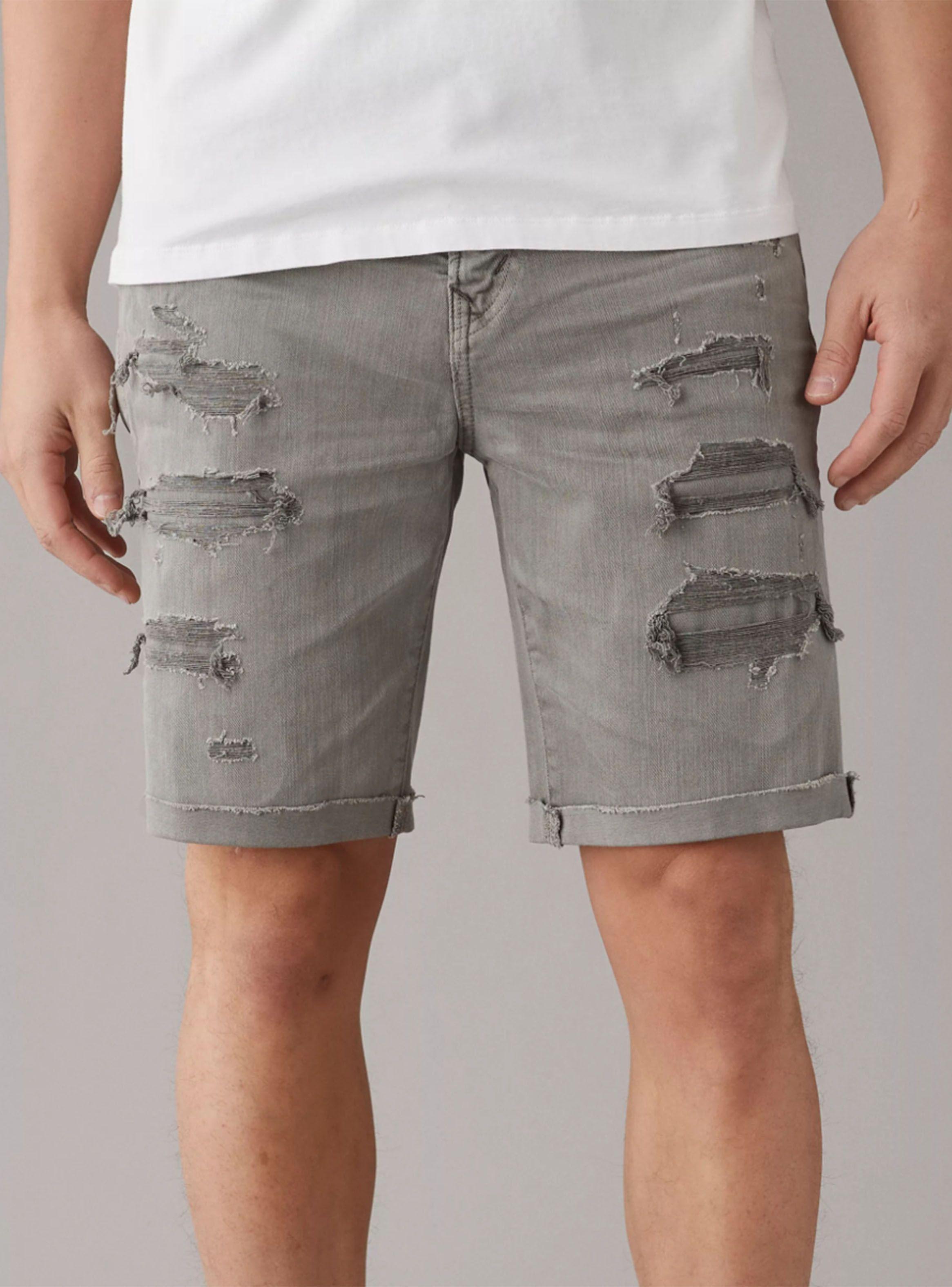 Short AE AirFlex+ 9" Ripped Denim-0