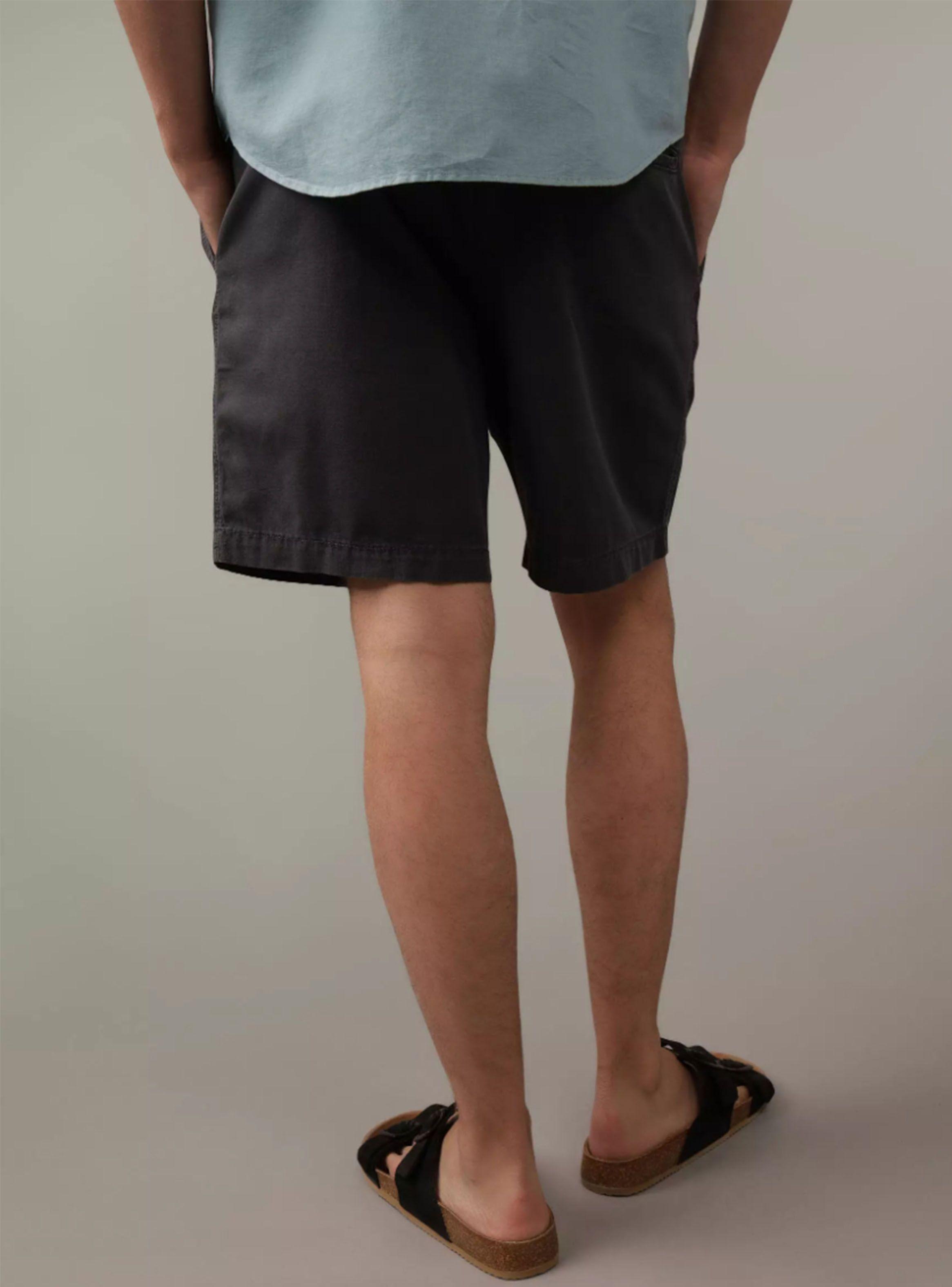 Short AE Trekker Desgastado de Mezcla de Lino de 7"-1