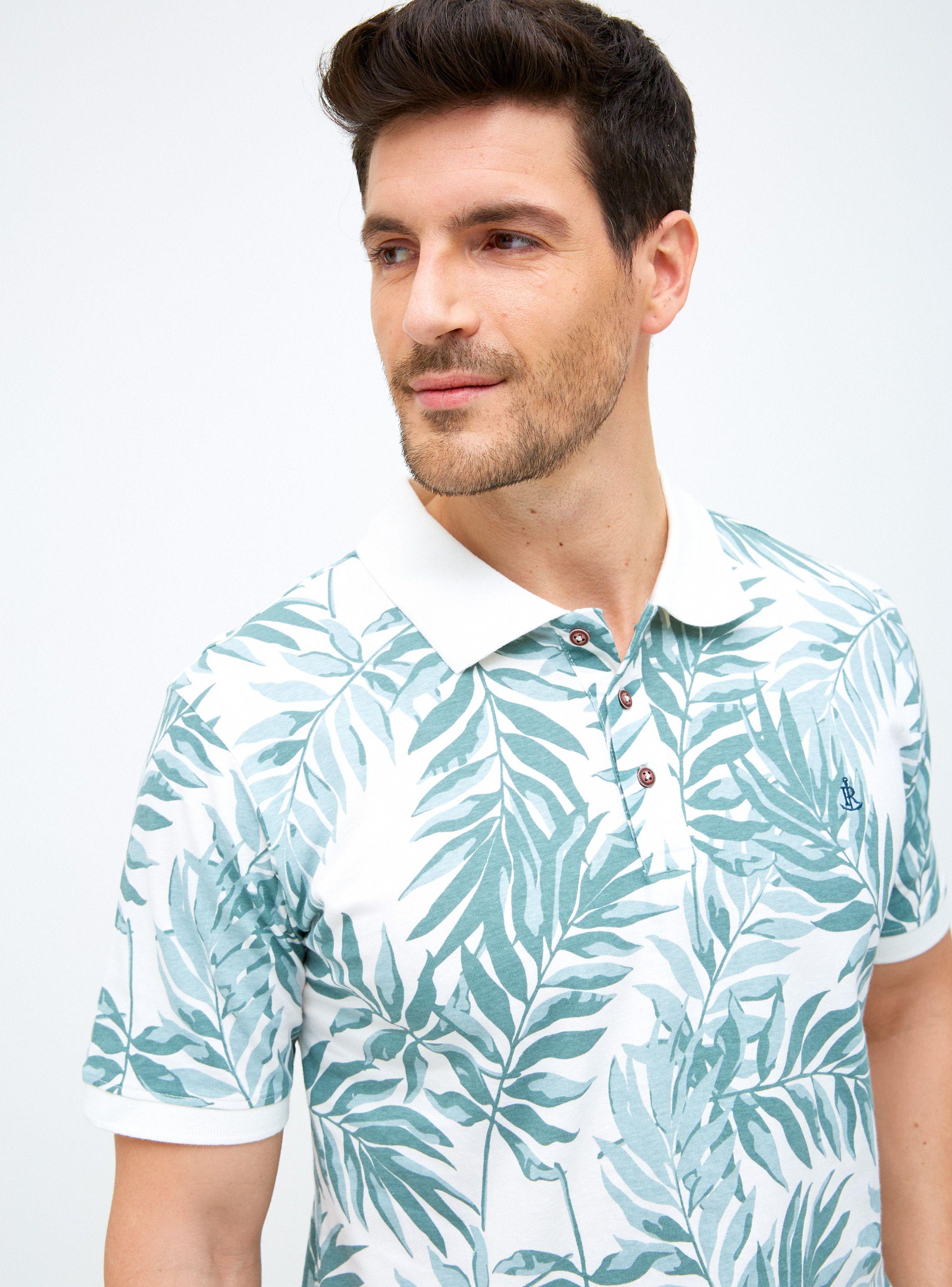 Polera Manga Corta Piqué Print Tropical-2