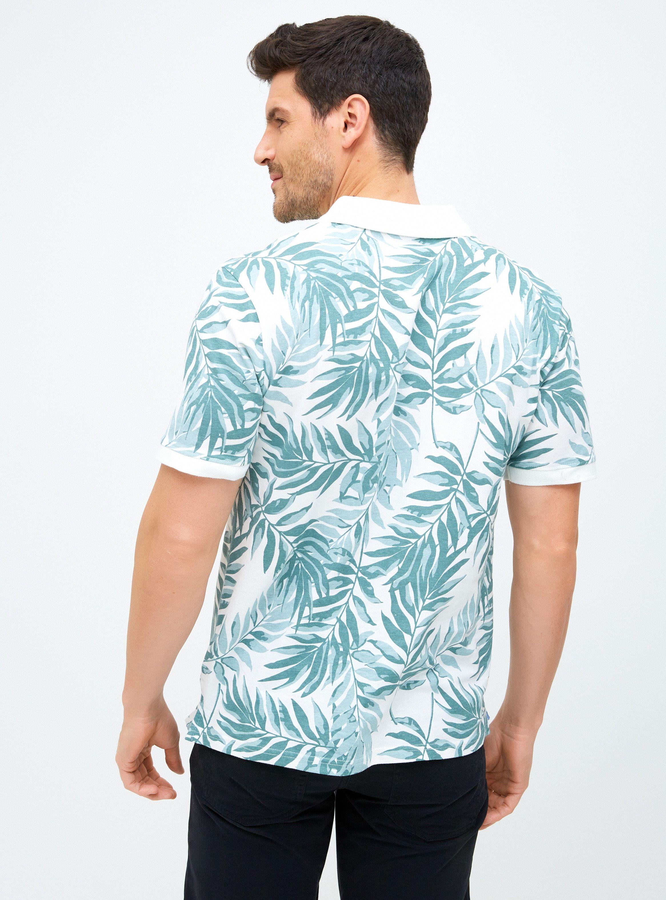 Polera Manga Corta Piqué Print Tropical-1