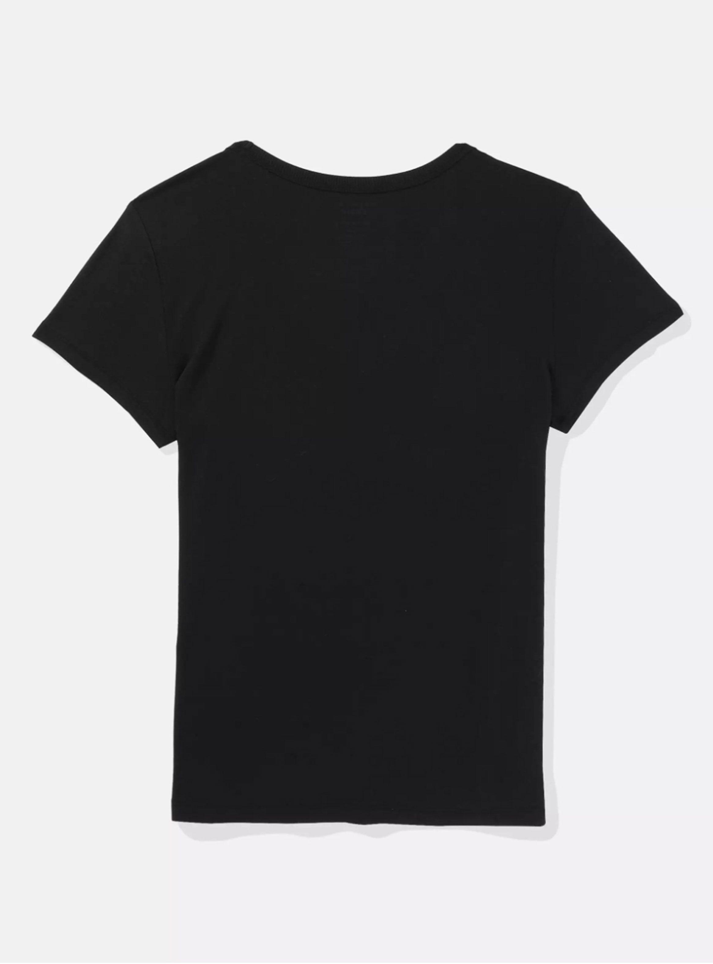Polera Soft Sexy Manga Corta con Escote V-1