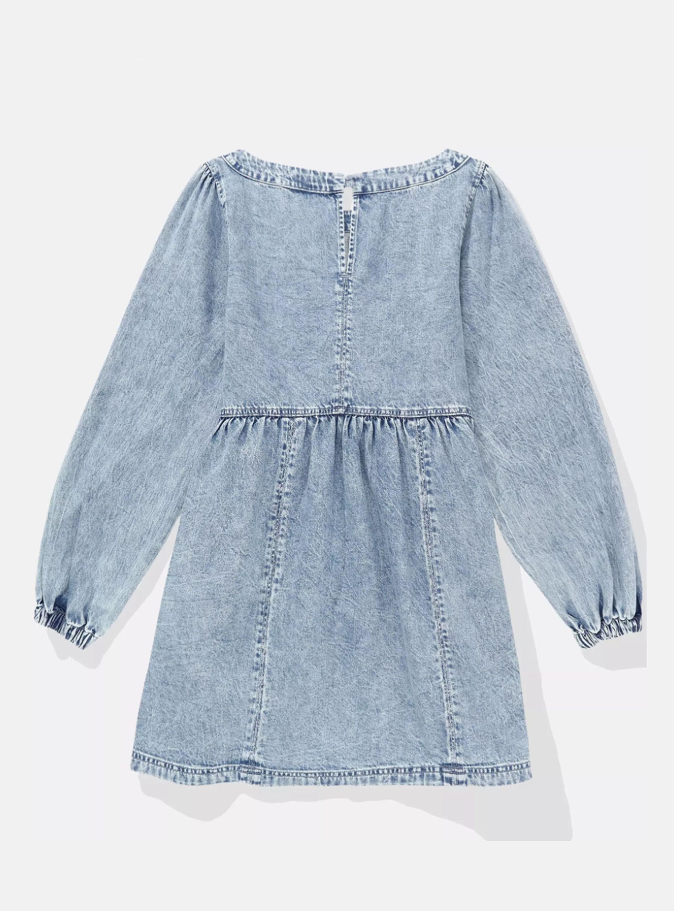 Vestido Mini Long Sleeve Denim-1