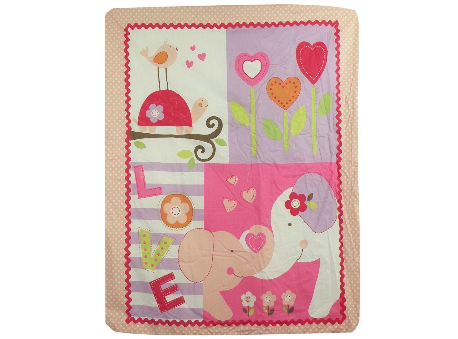 Set Bebesit Cuna 5 Piezas Rosado-1