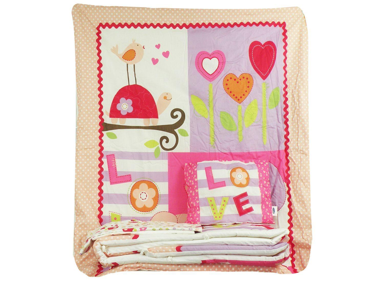 Set Bebesit Cuna 5 Piezas Rosado-0