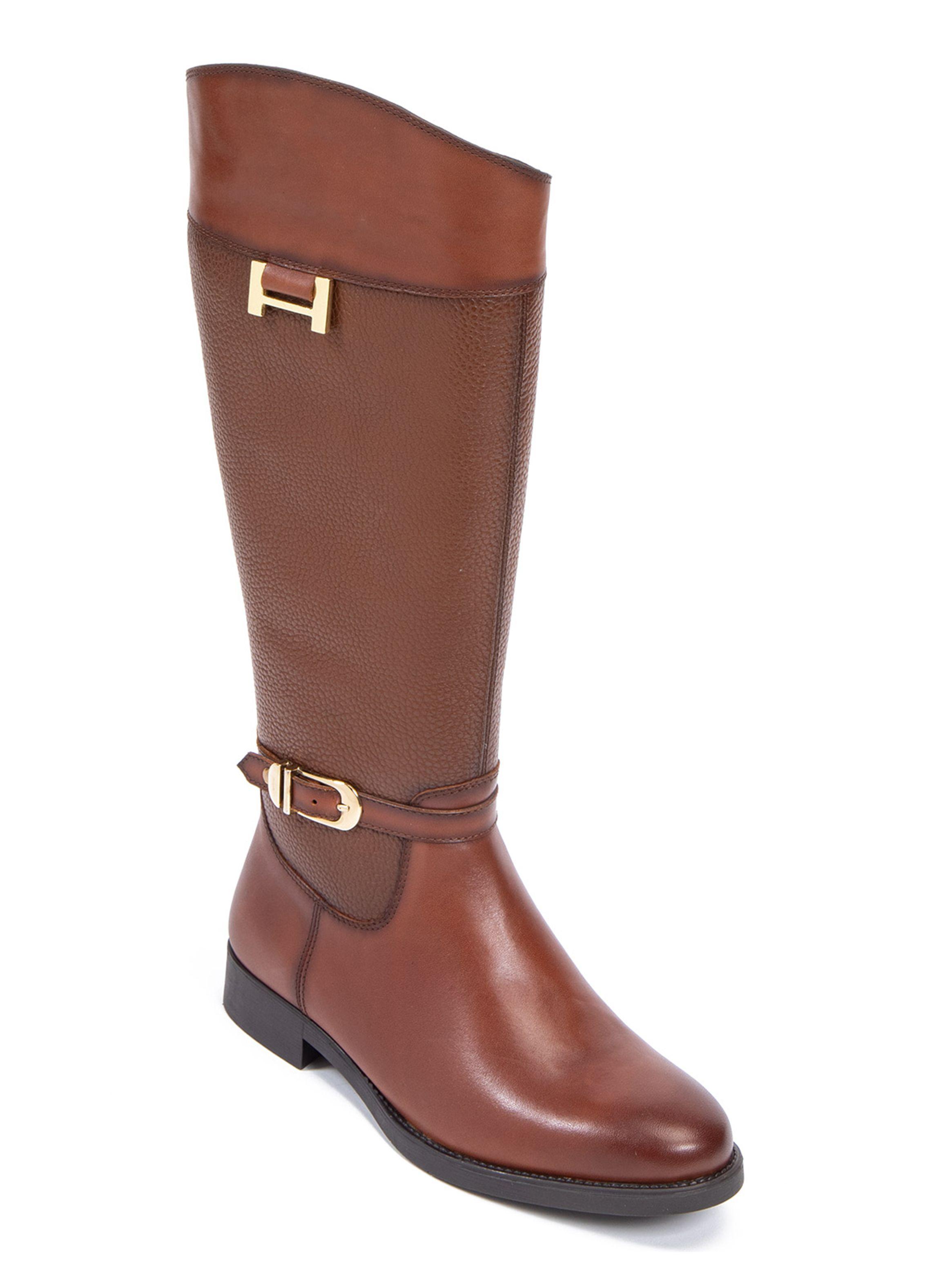 Bota Cuero Riding 659337 Mujer-2