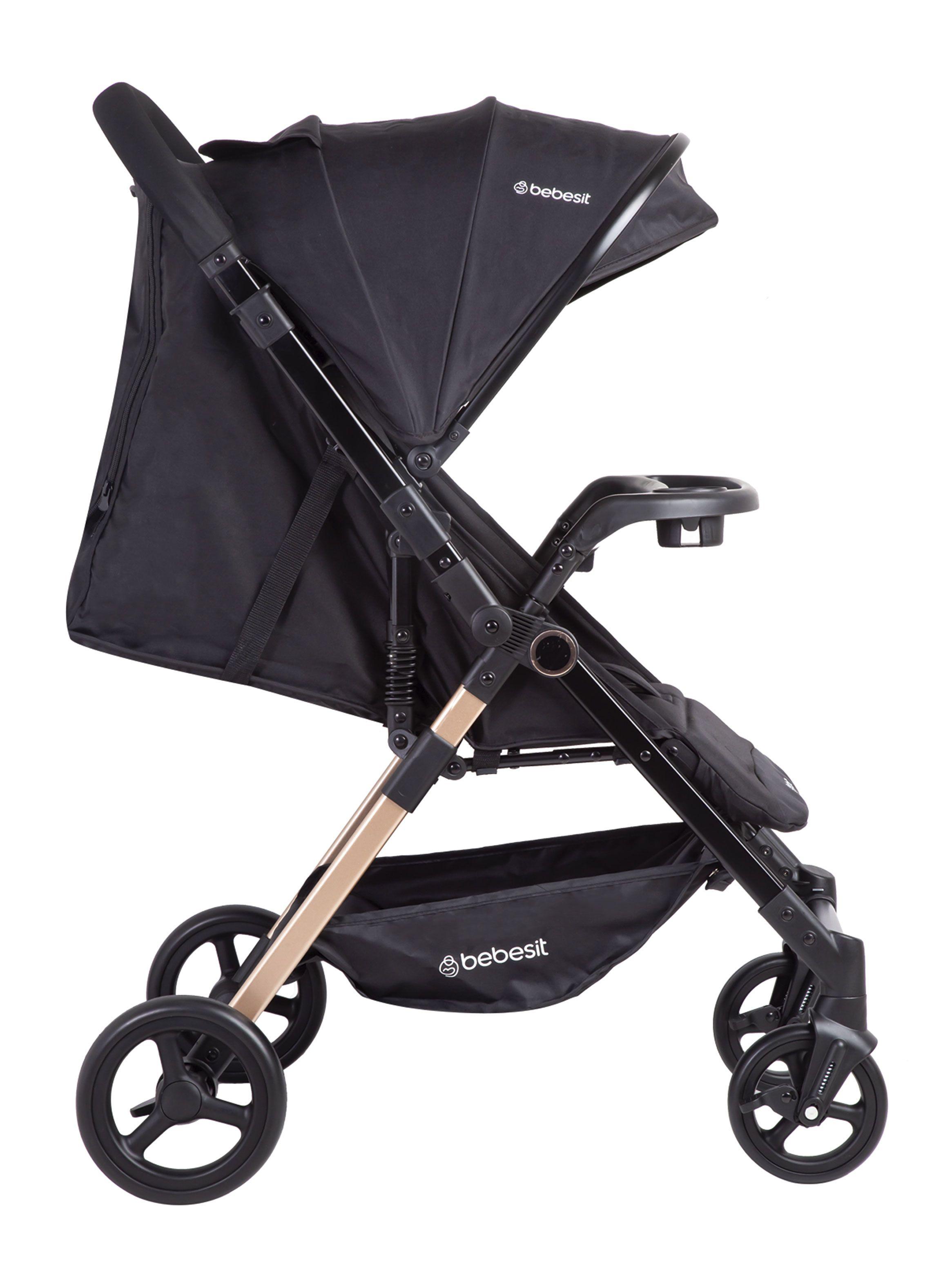 Coche Paseo City Negro Bebesit-2
