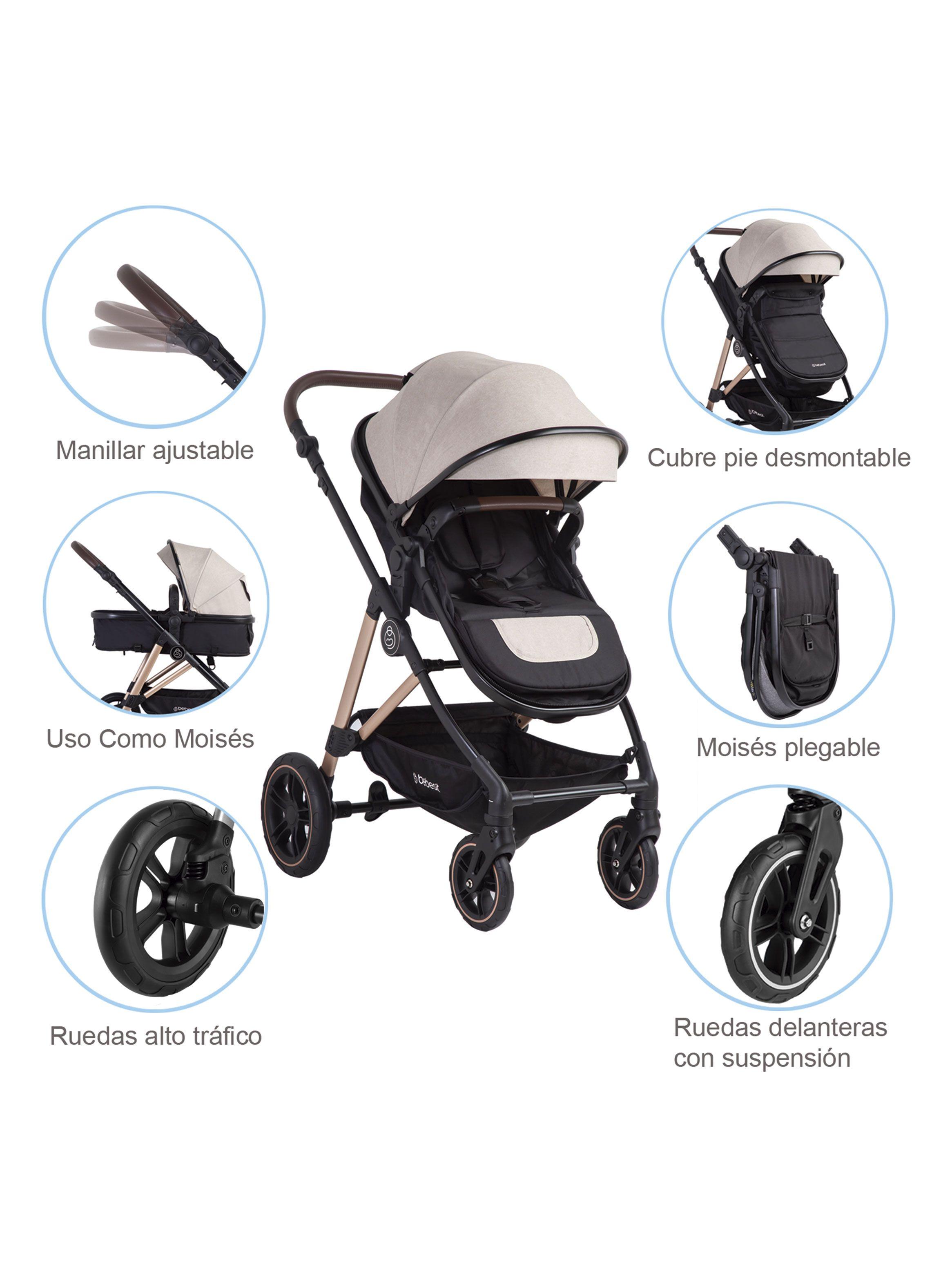 Coche Travel System Neo Beige Bebesit-5