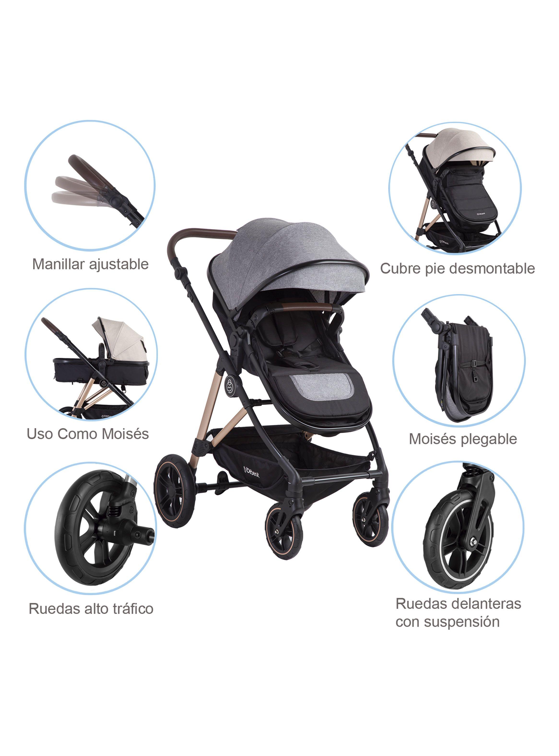 Coche Travel System Neo Gris Bebesit-5