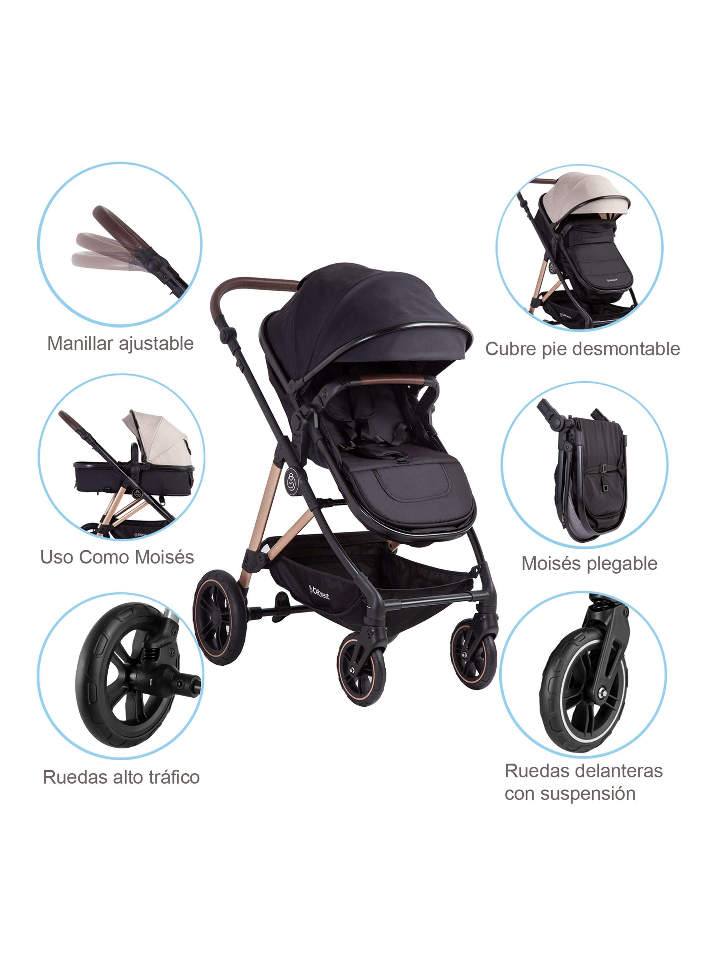 Coche Travel System Neo Negro Bebesit-5