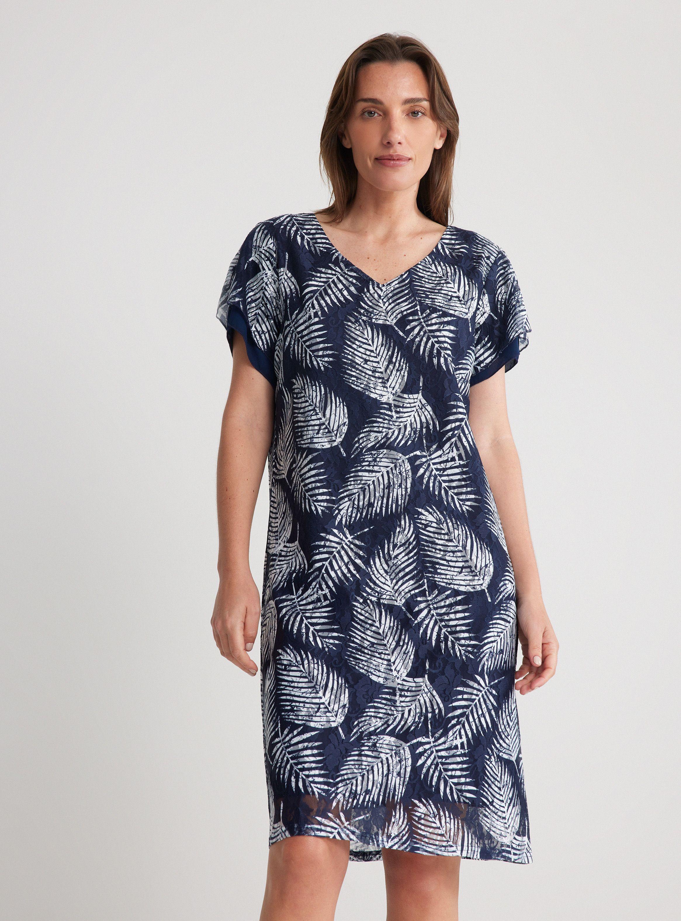 Vestido Encaje Estampado-0