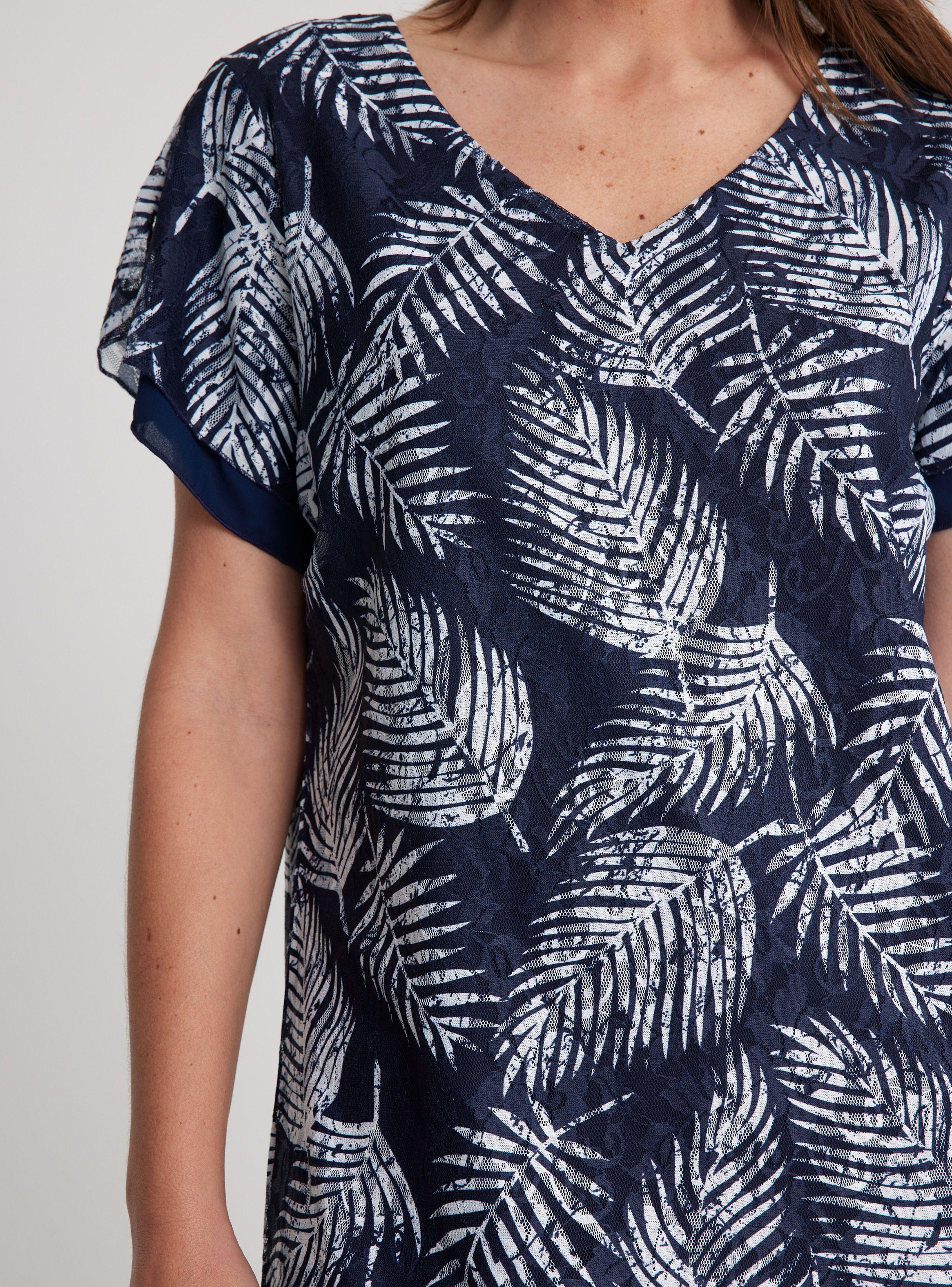 Vestido Encaje Estampado-3