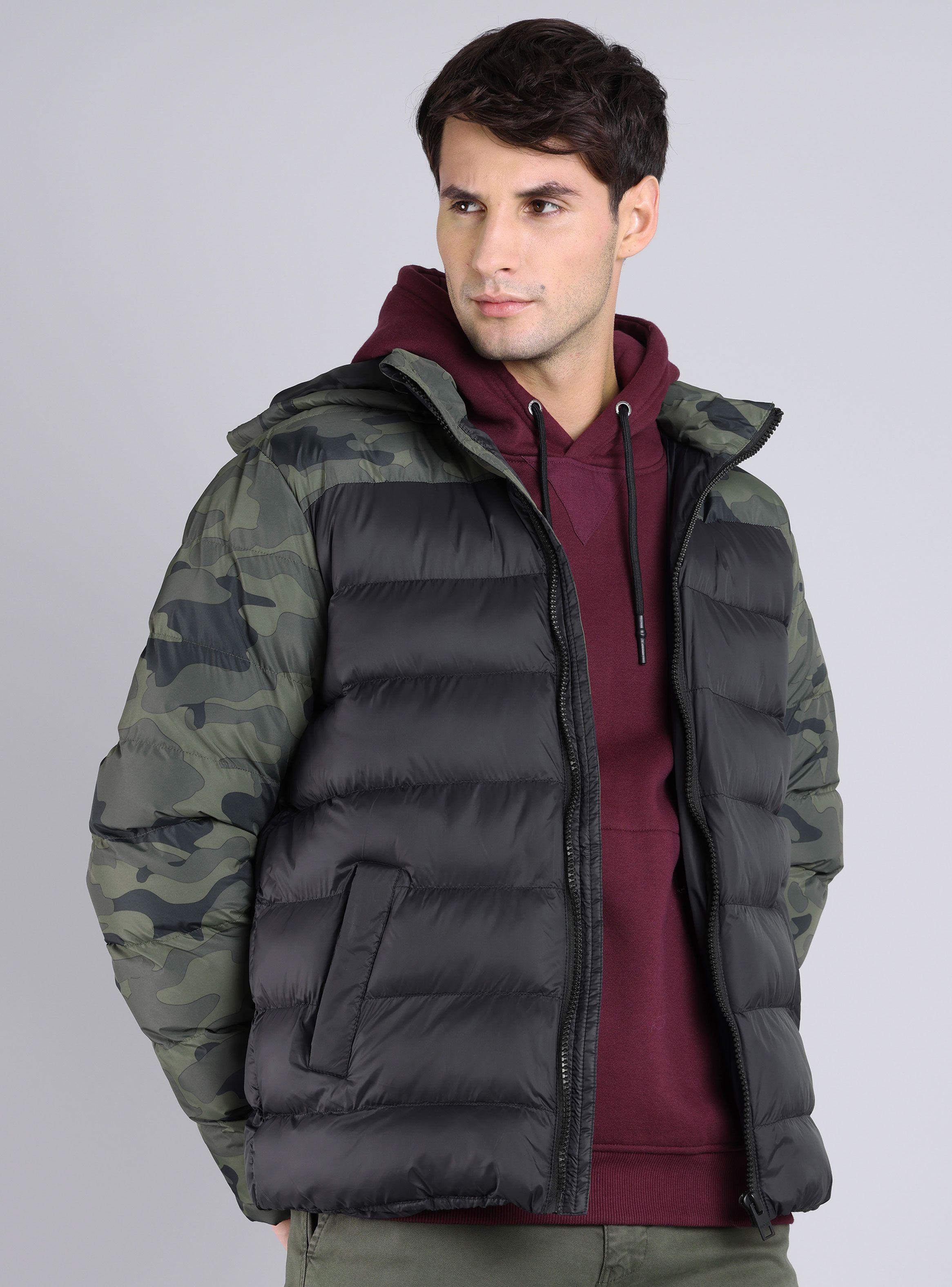 Parka Lisa con Capucha Manga Larga-0