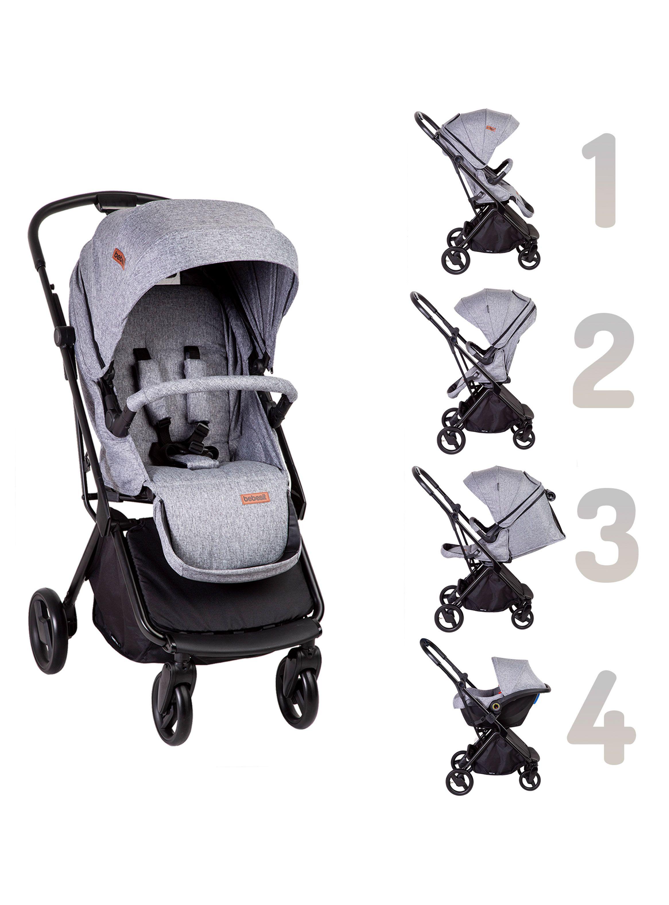 Coche Travel System Swift 360 Gris Bebesit-3