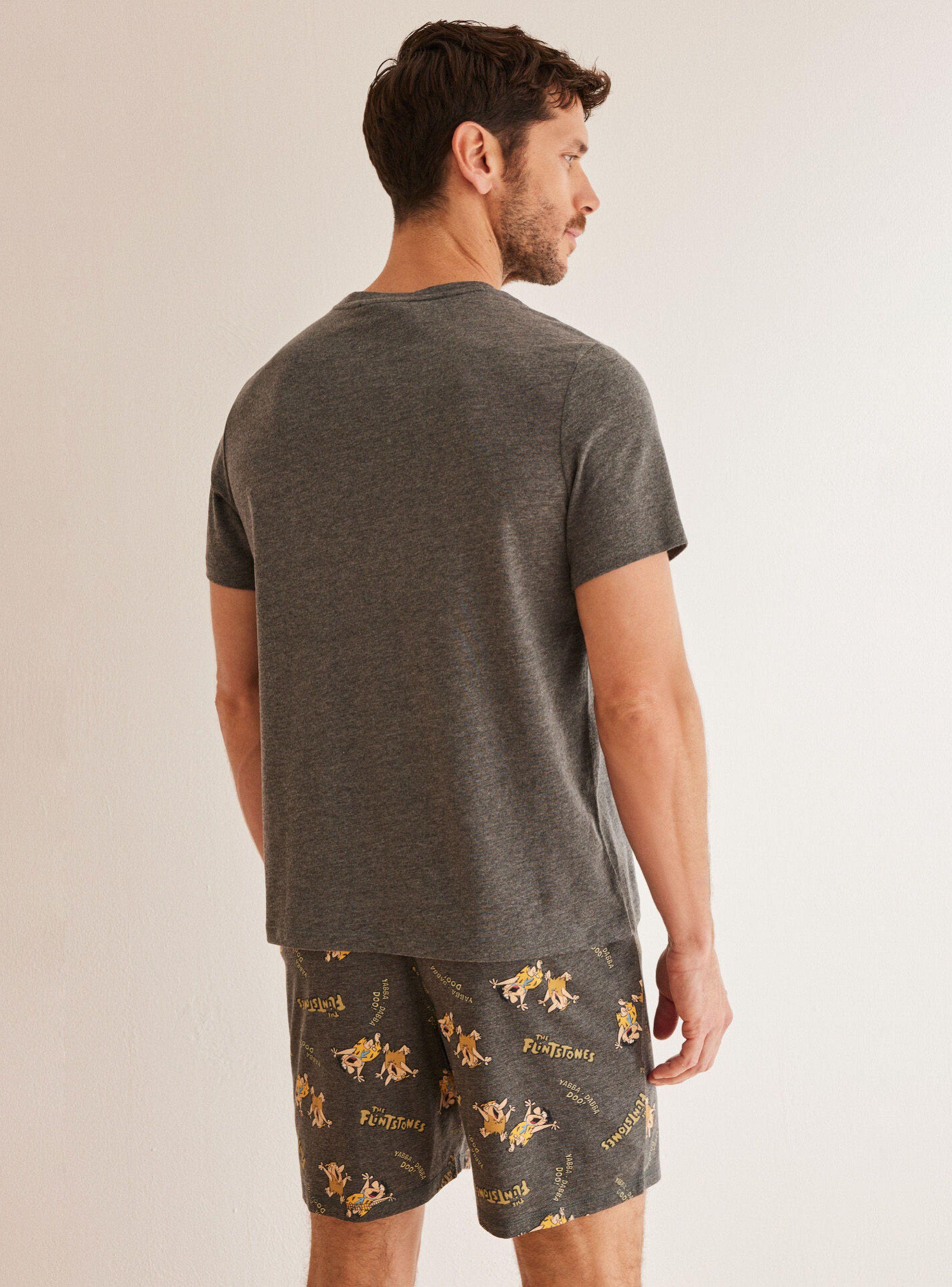 Pijama Corto Algodón Los Picapiedras-1