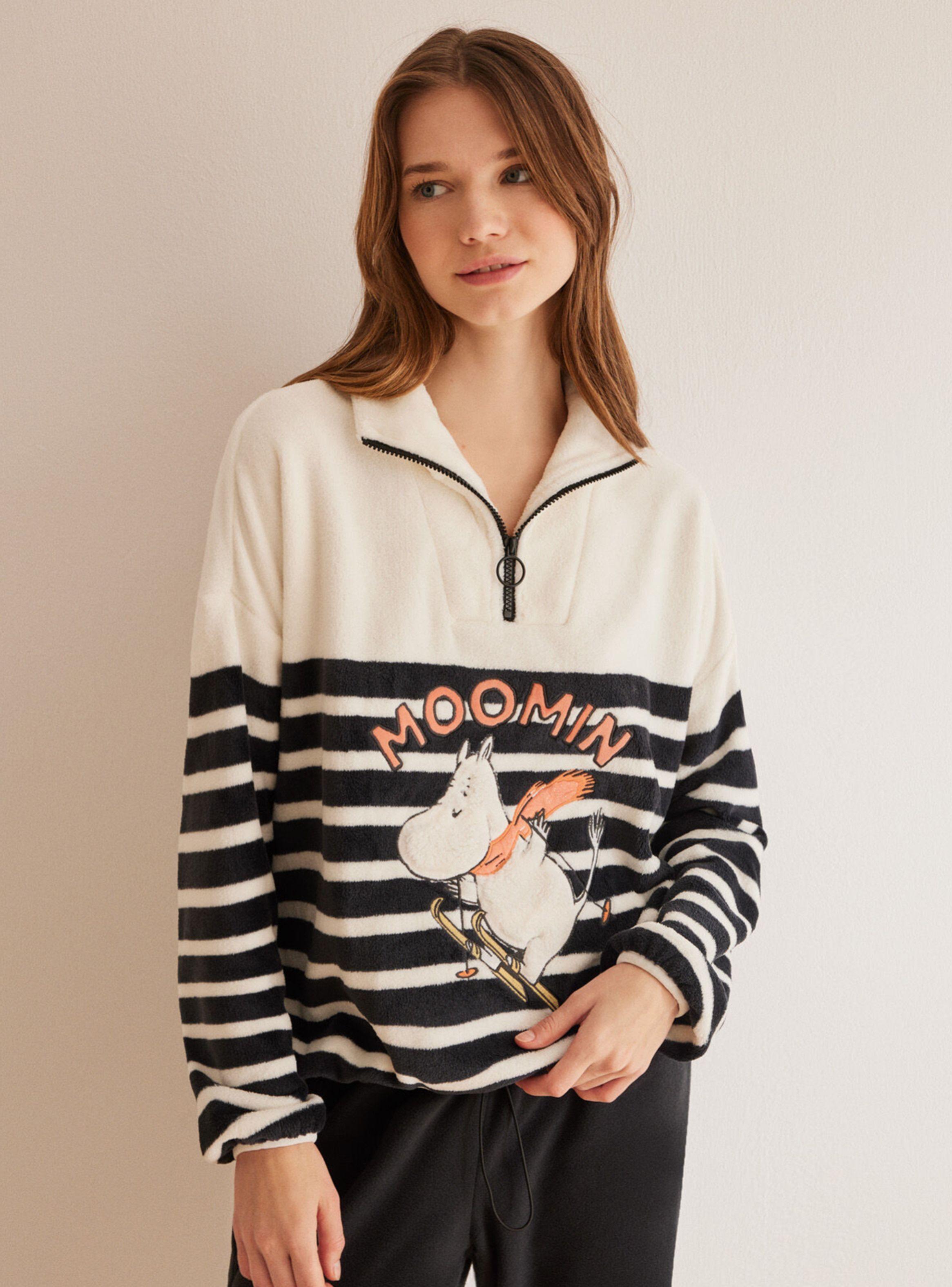 Pijama Polar Rayas Moomin-0