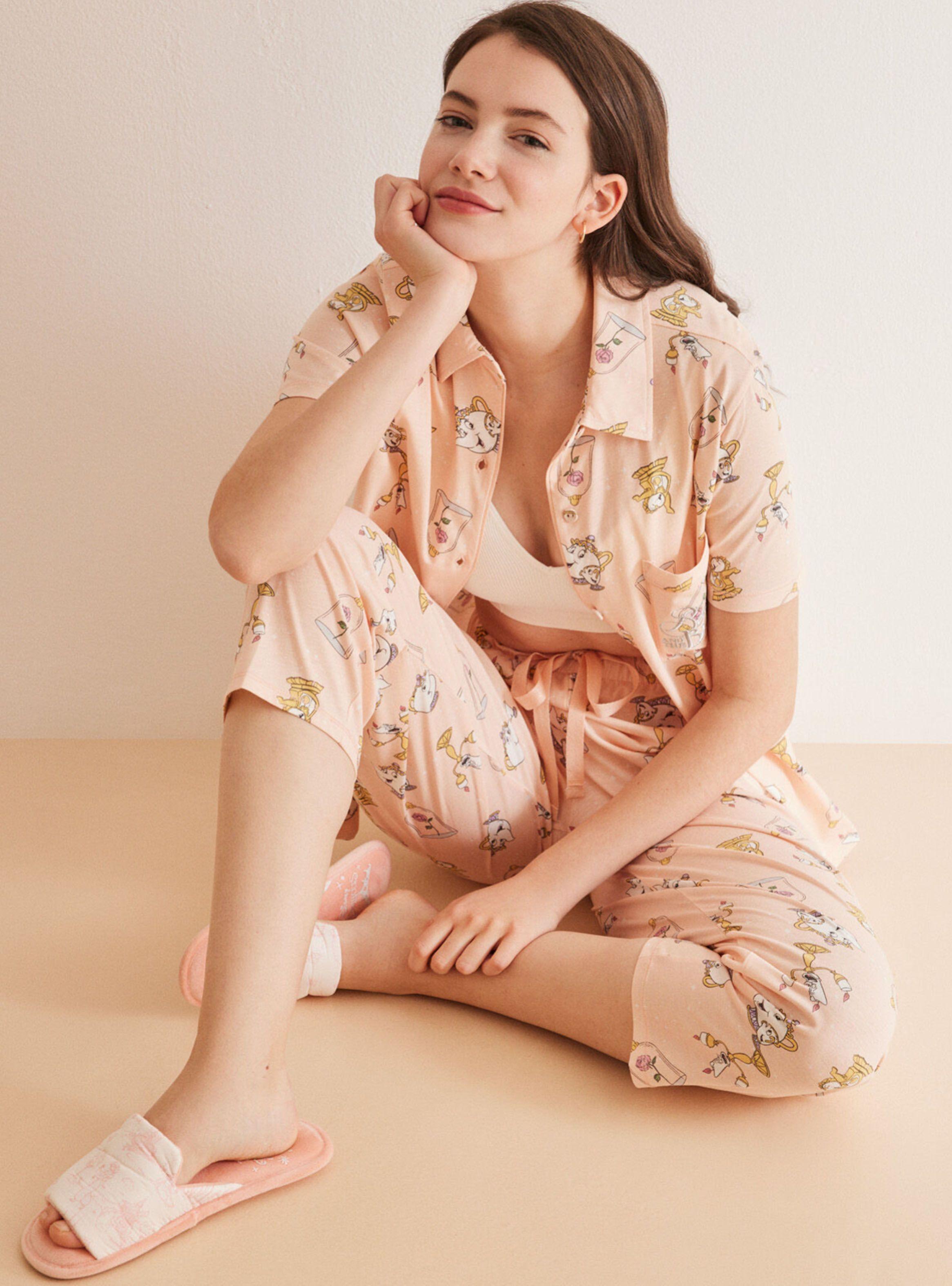 Pijama Camisero Algodón Disney Bella y Bestia-3
