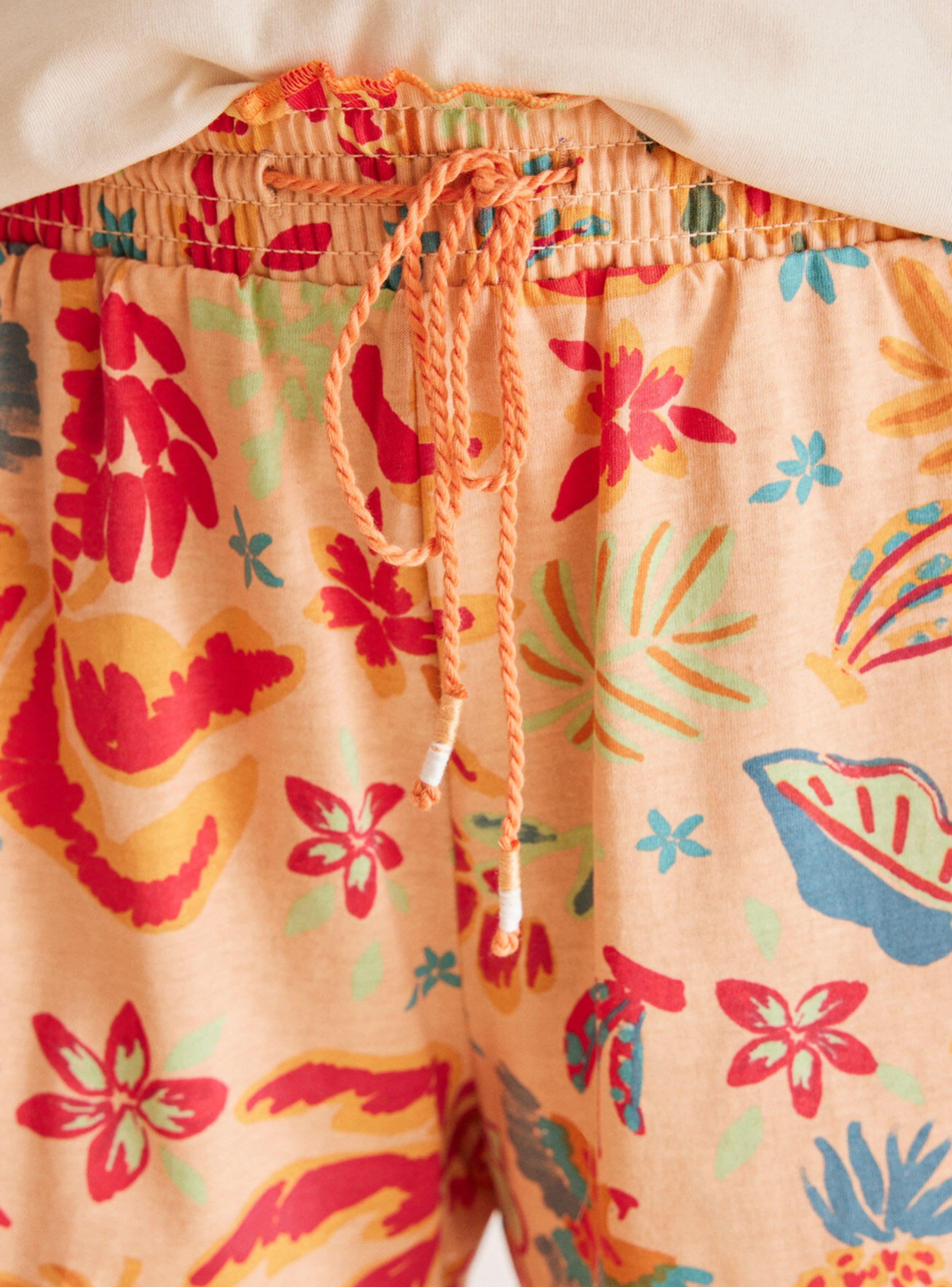 Pijama Corto Algodón Tropical-3