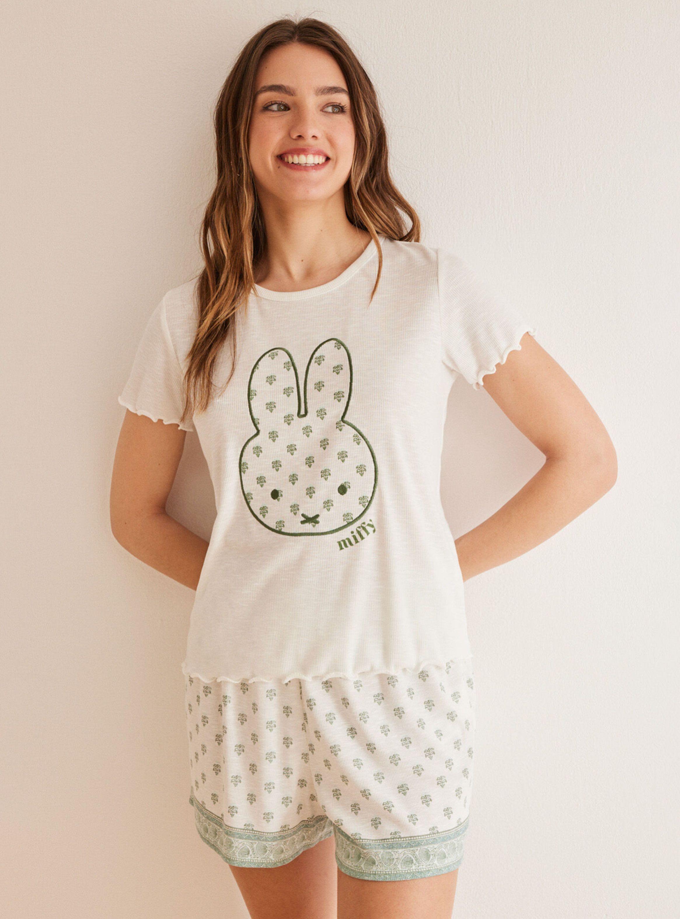 Pijama Estampado Miffy Verde-0