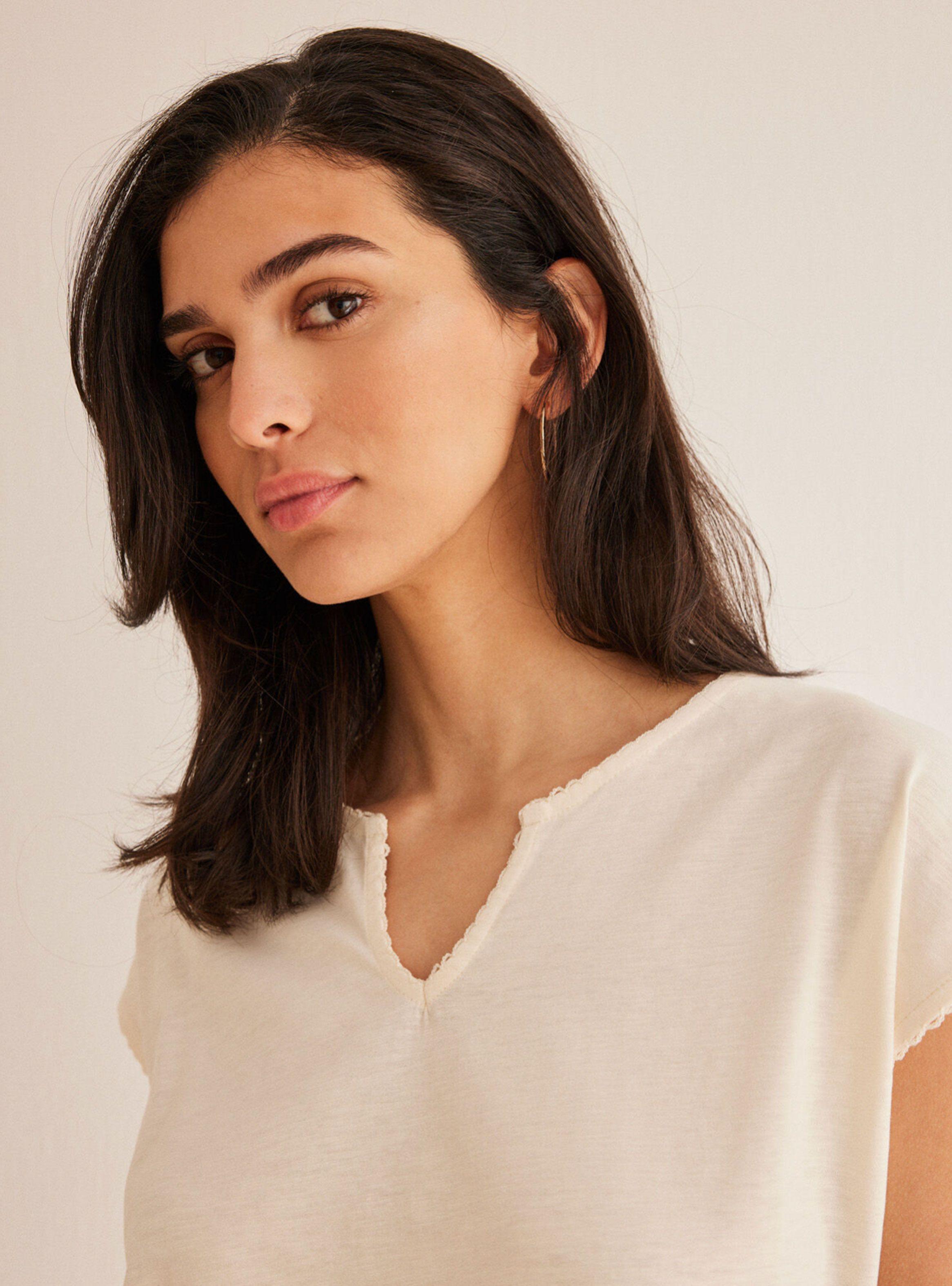 Polera Algodón Marfil-2