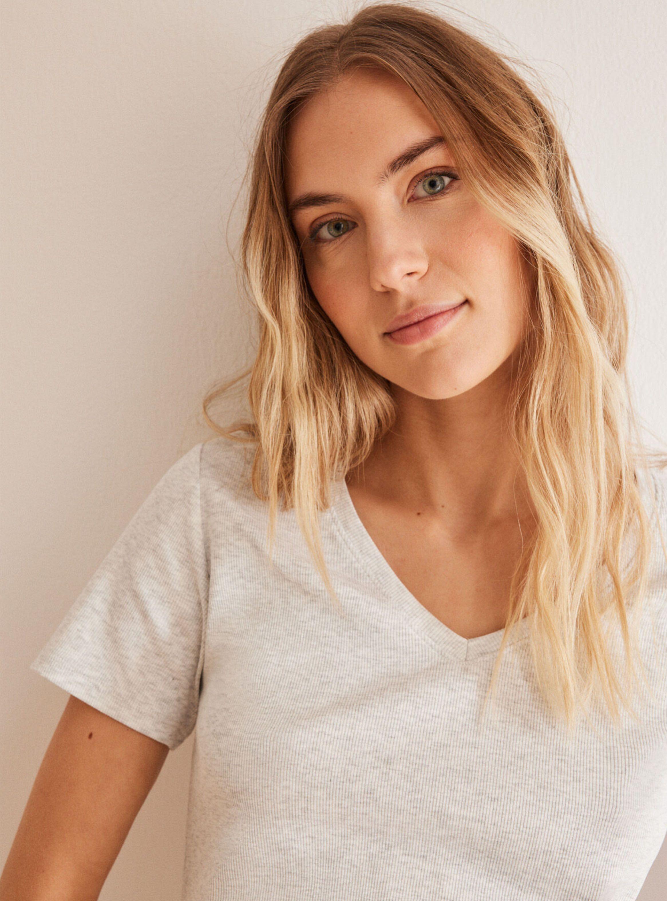 Polera Manga Corta Canalé-2